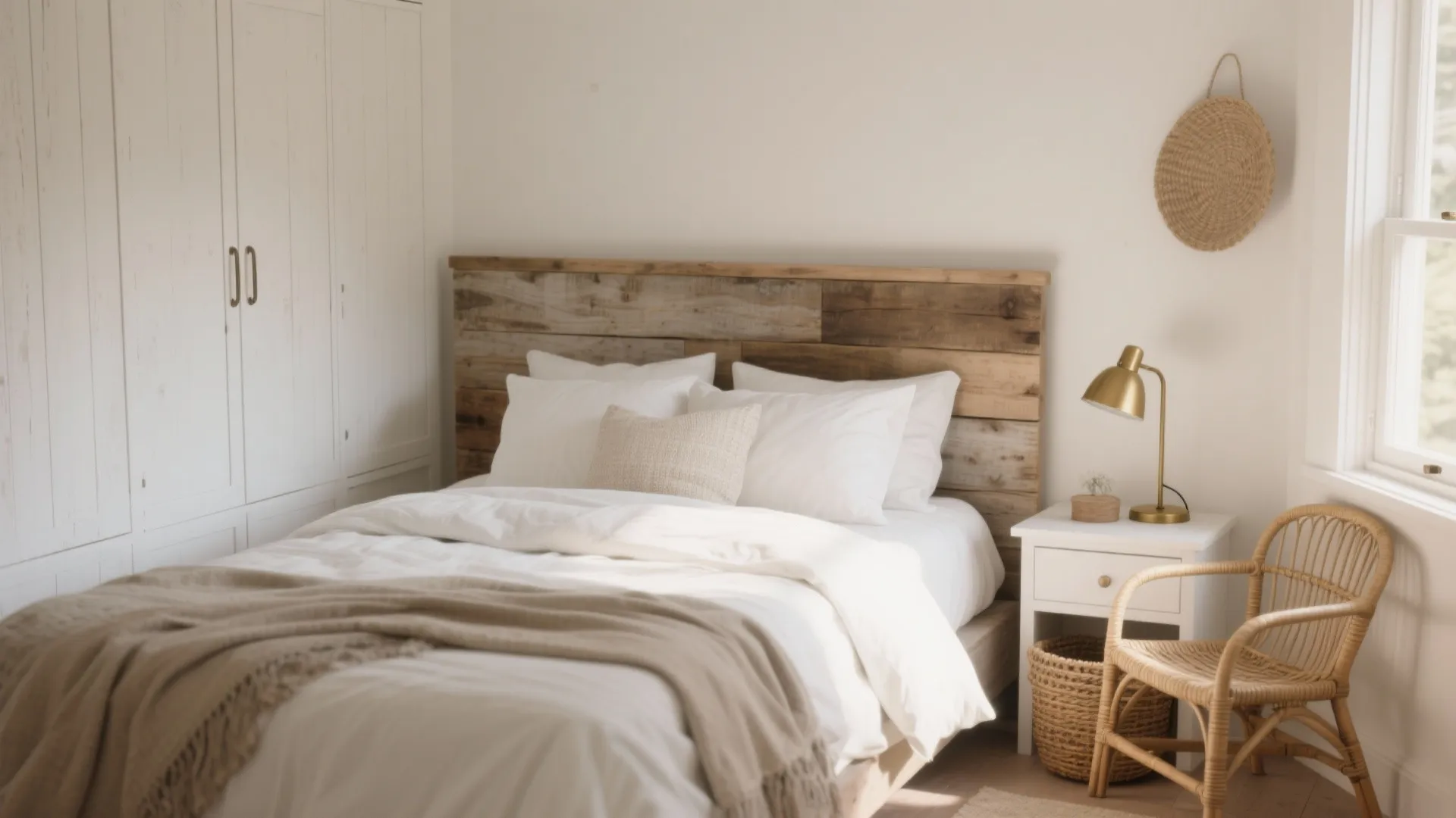 5 Rustic White Bedroom Ideas: Cozy small-space white rustic bedroom inspirations from a pro designer