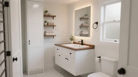 5 White Shaker Bathroom Cabinet Ideas