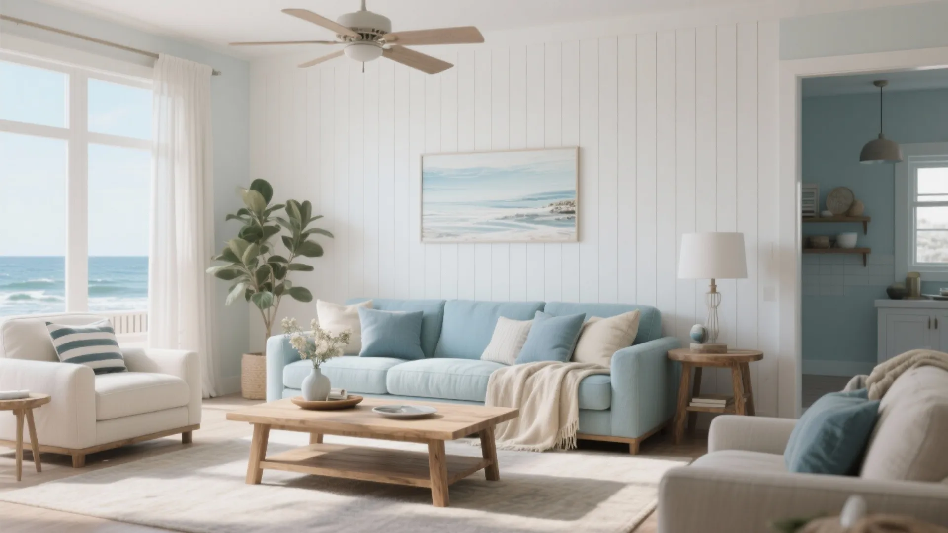 4. Shiplap Accent Walls