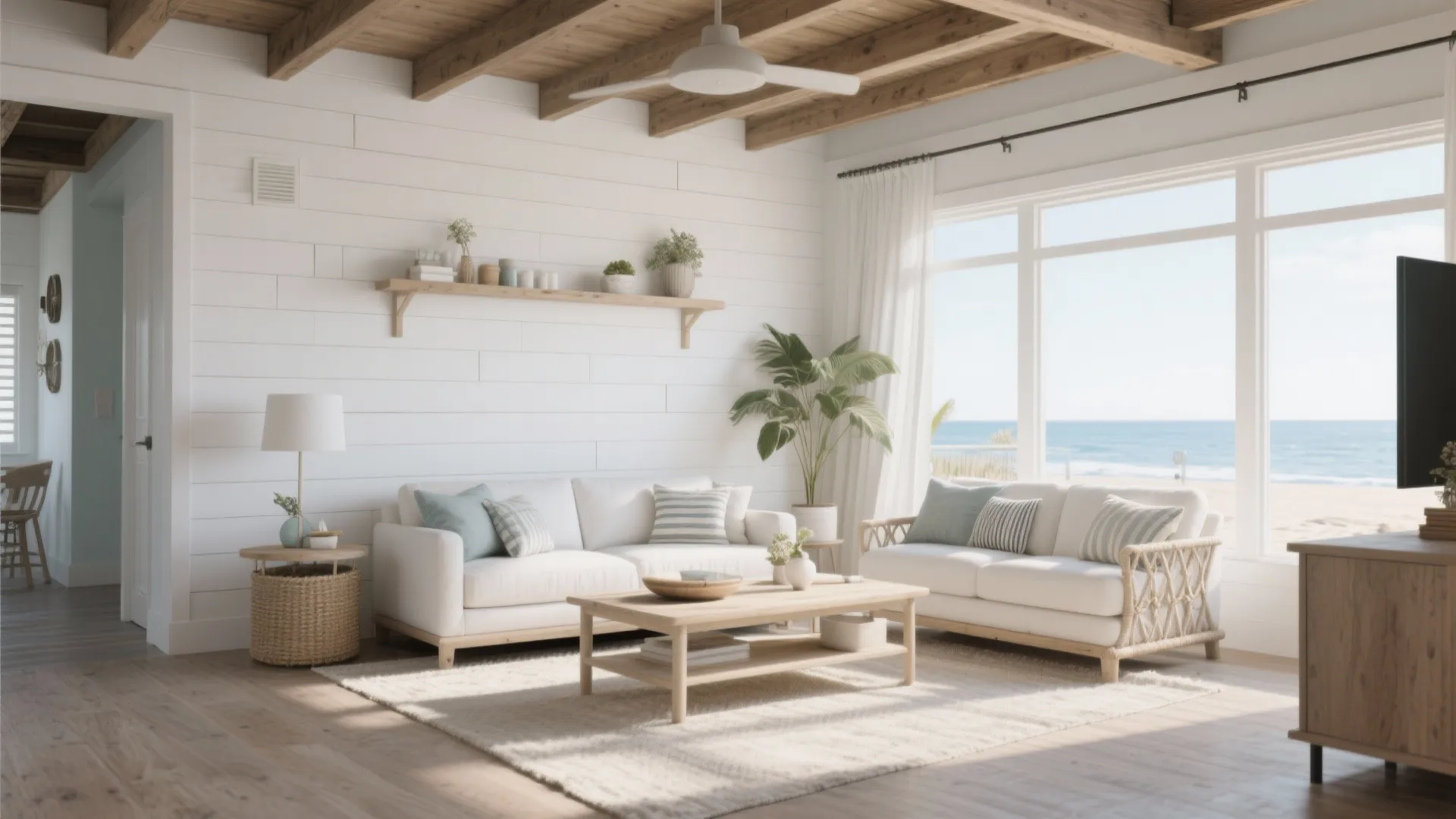 Painted Shiplap Panels