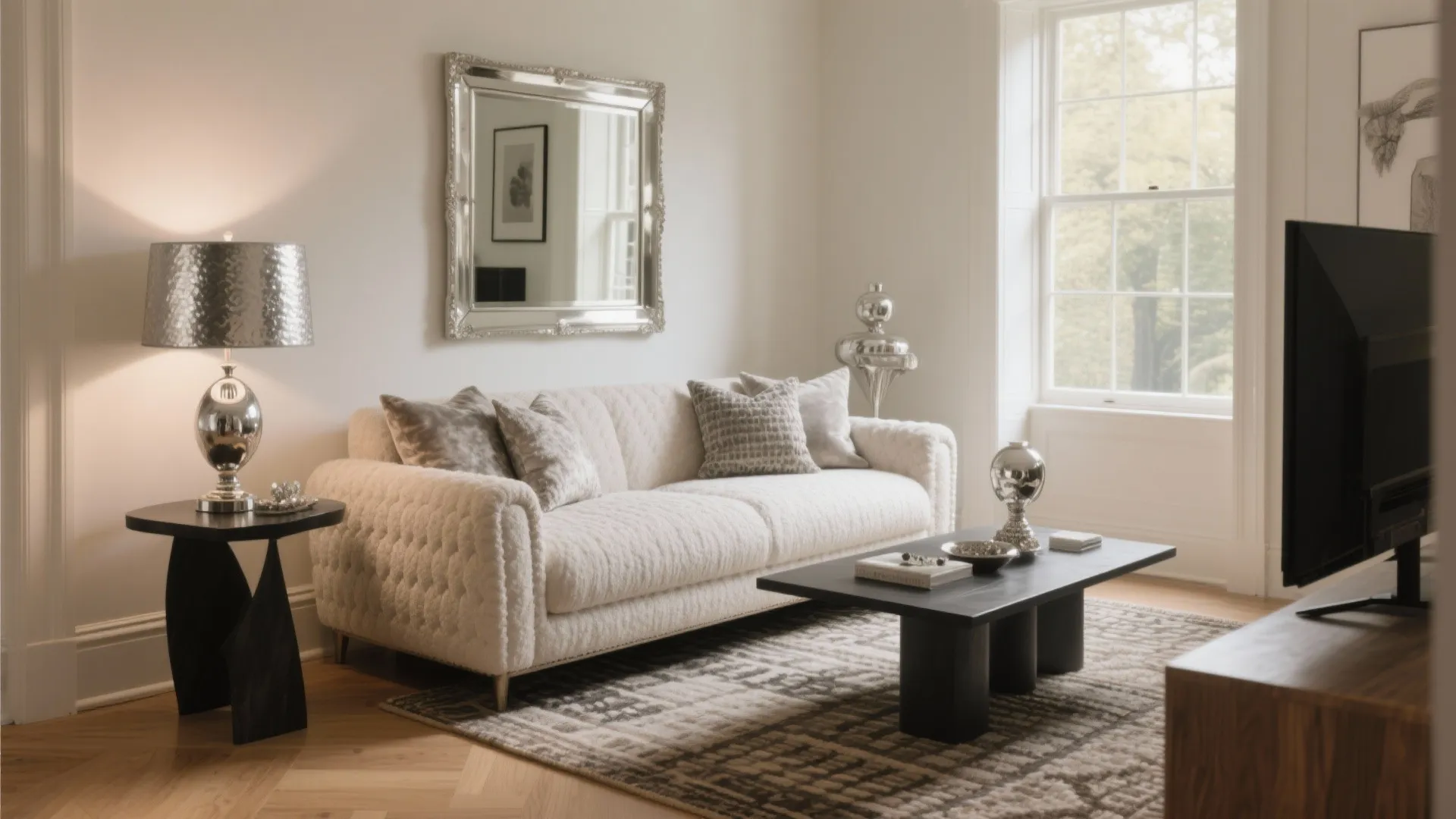 White and Silver Living Room Ideas — 5 Tips: Fresh white and silver living room ideas from a designer who loves small-space surprises