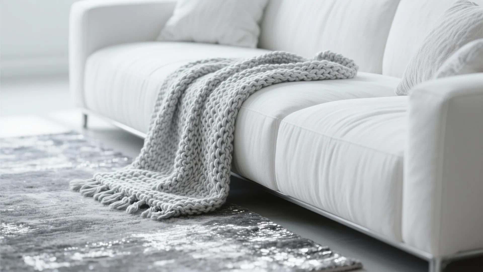 2. Layered Textures in White and Silver