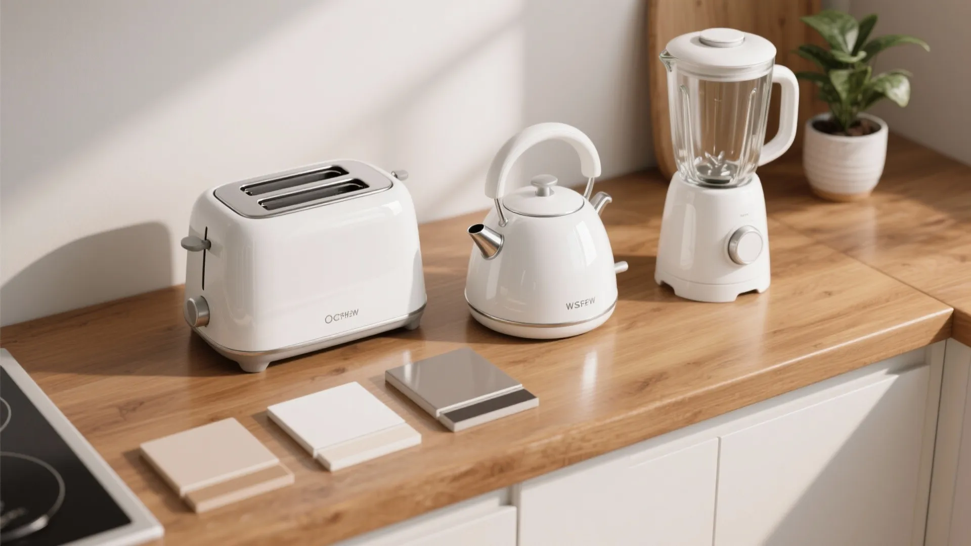 4. White Small Appliances as Accent Layer