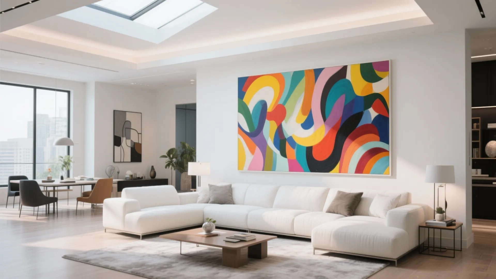 3. Bold Artwork as a Focal Point