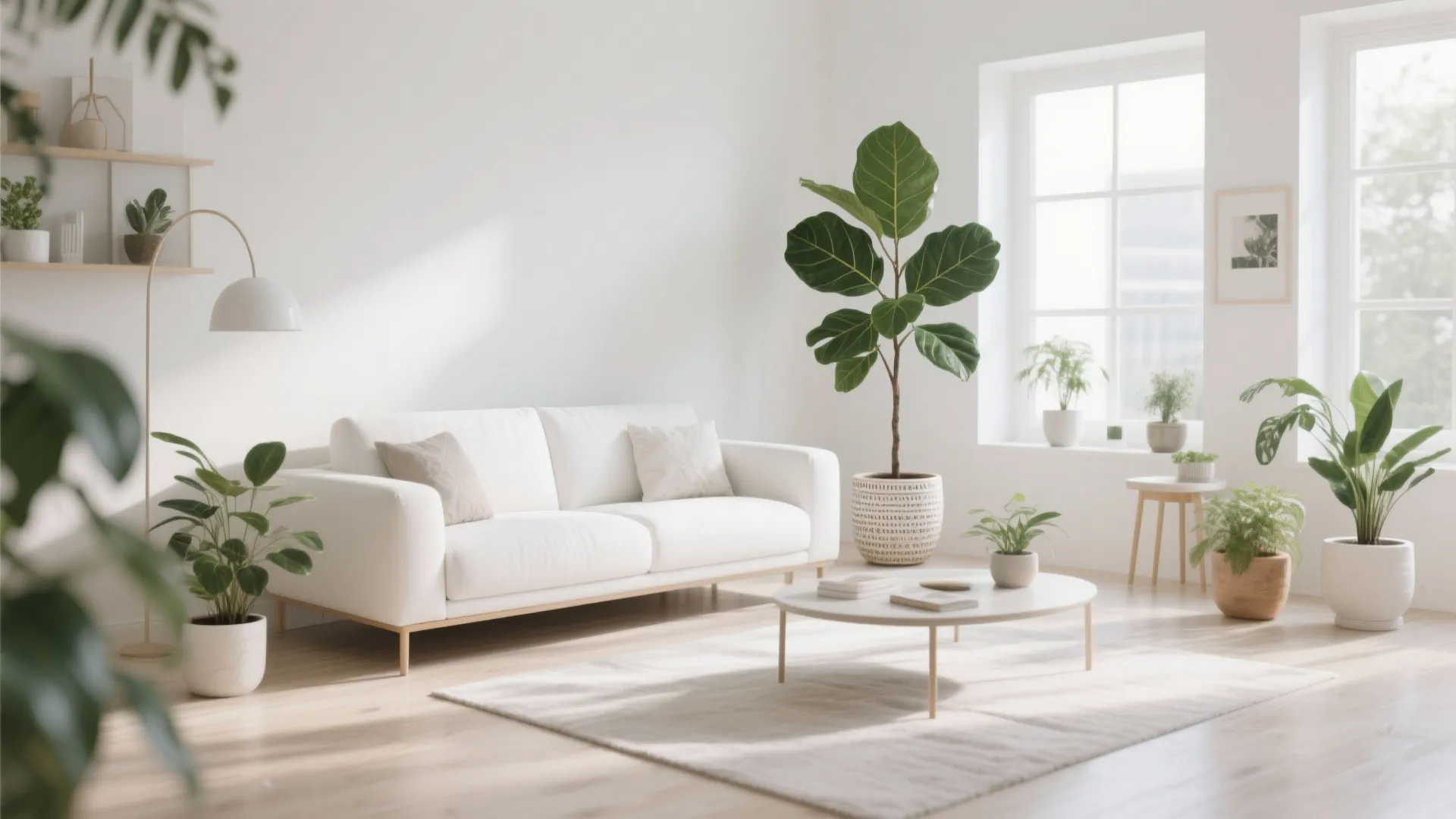 5. Lush Greenery as Vibrant Contrast