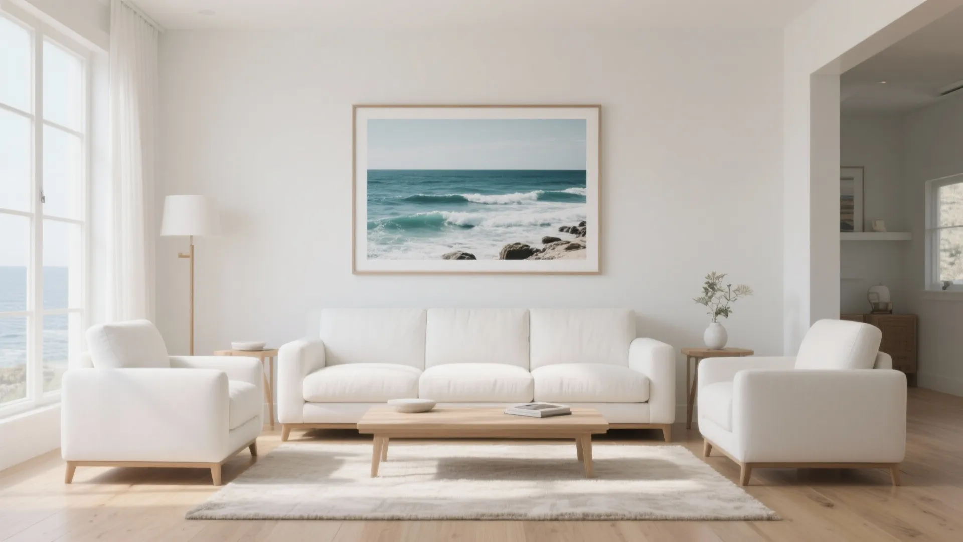 4. Statement Artwork Above the Sofa