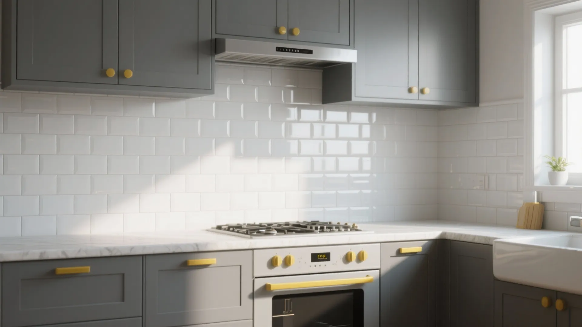5. White Subway Tile Backsplash
