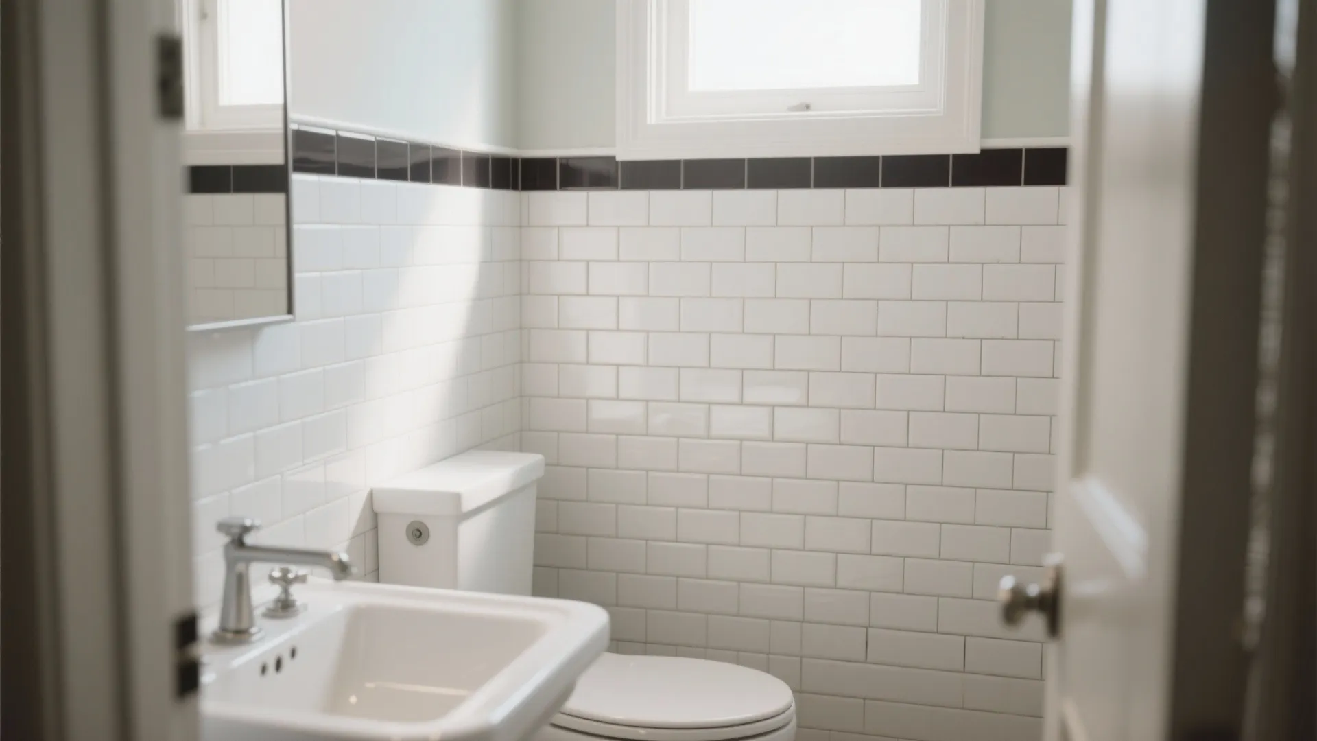 Minimalist White Subway Tiles