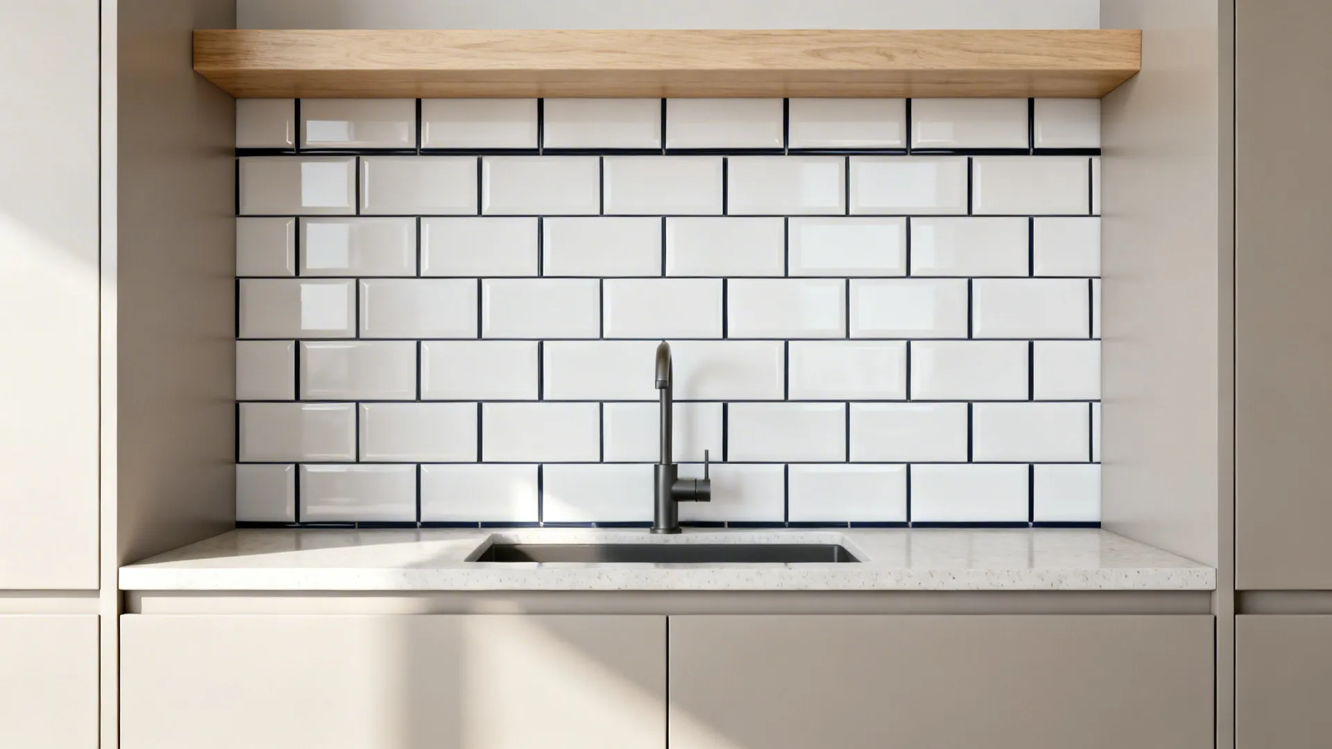 Classic White Subway Tile, Elevated with Contrasts