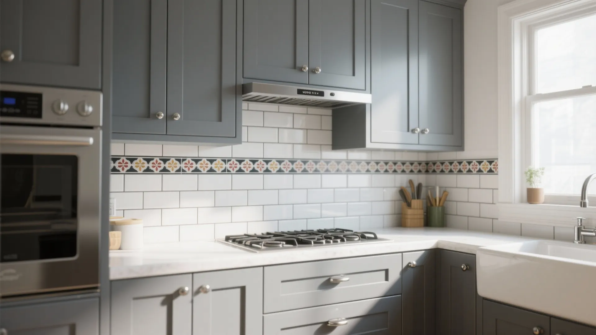1. Classic White Subway Tiles with Dark Grout