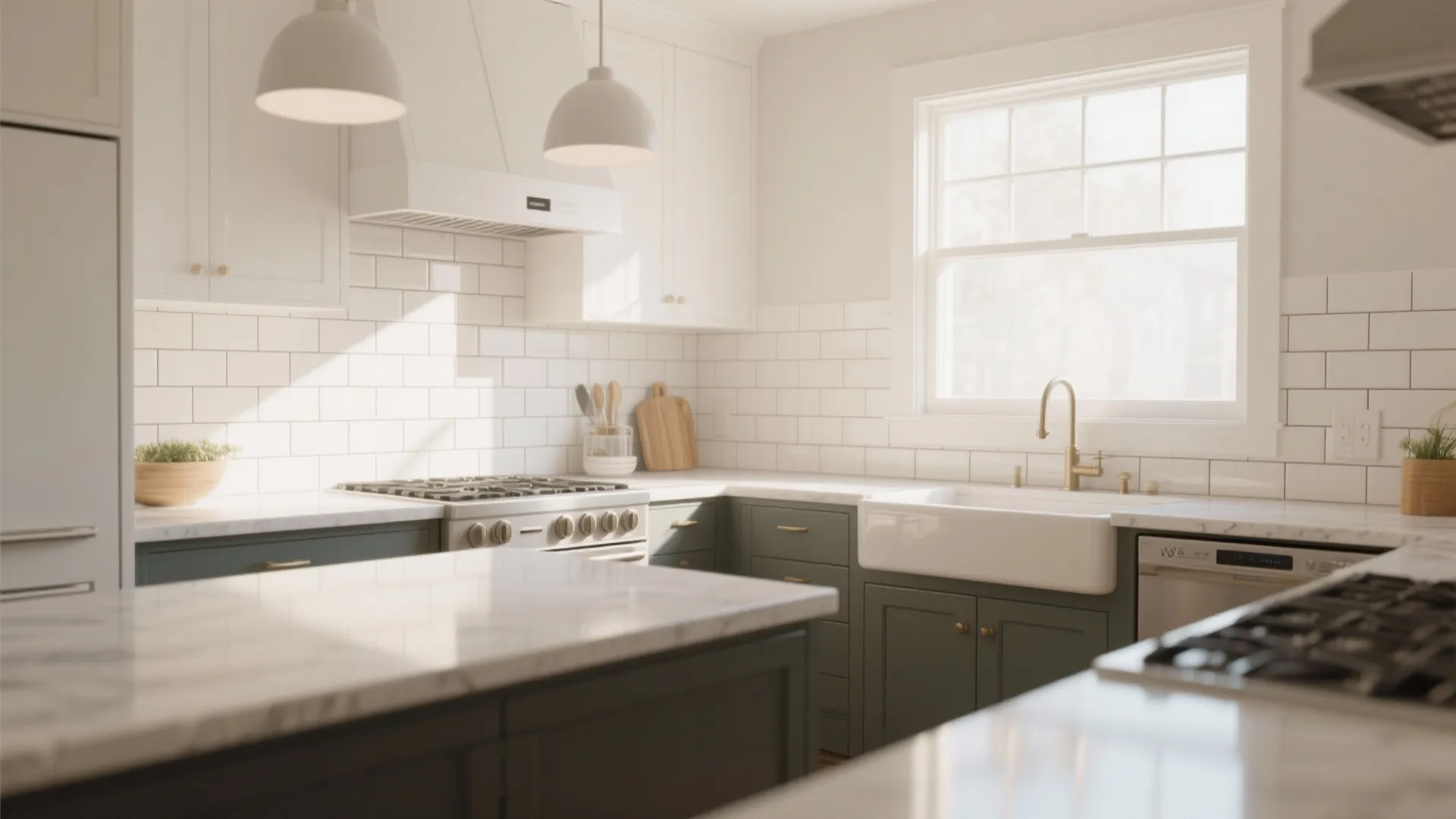 1. Classic White Subway Tiles