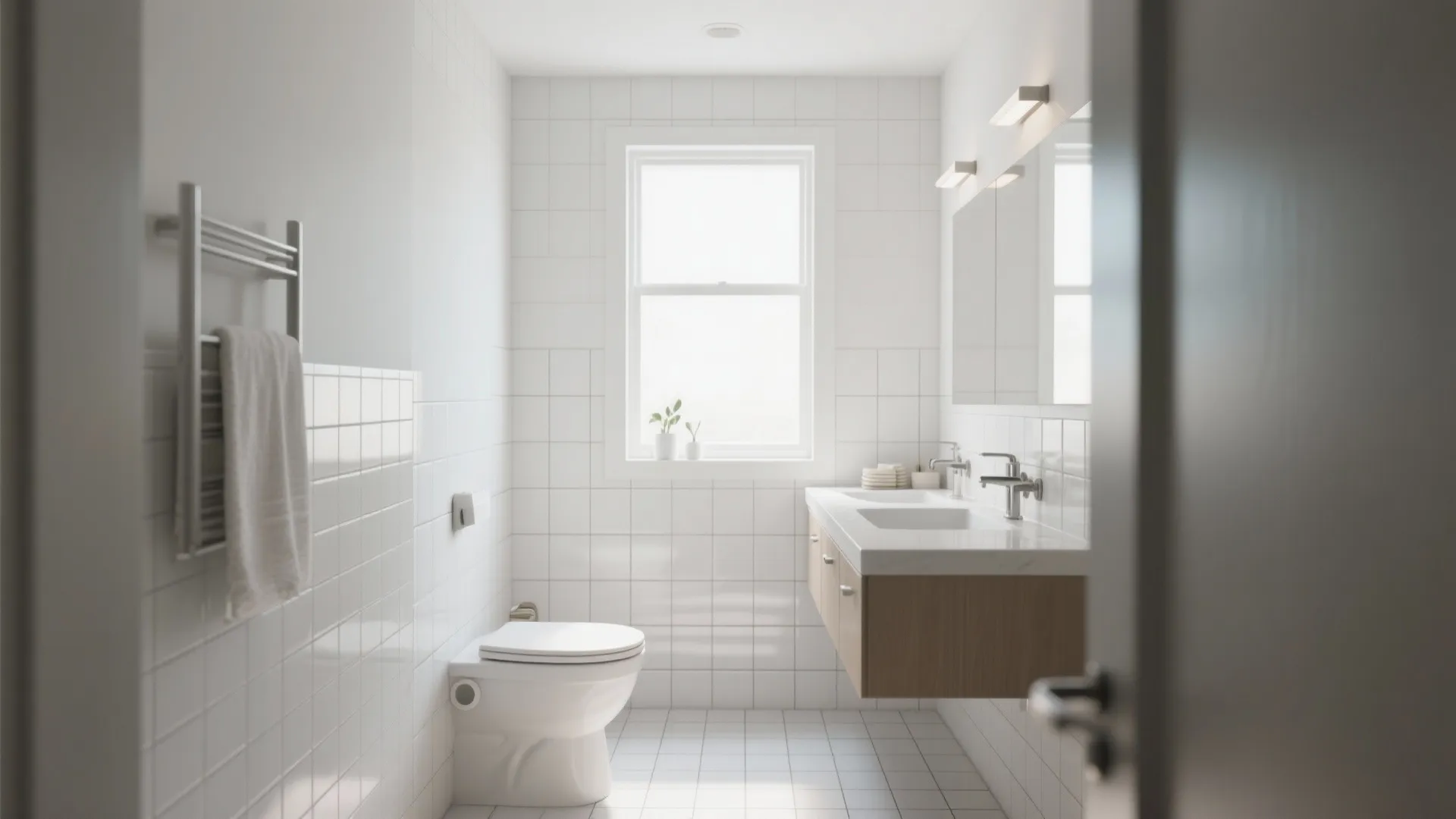 1. Classic White Subway Tiles