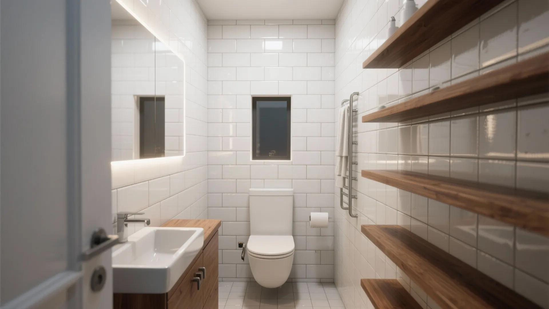 Glossy White Subway Tiles