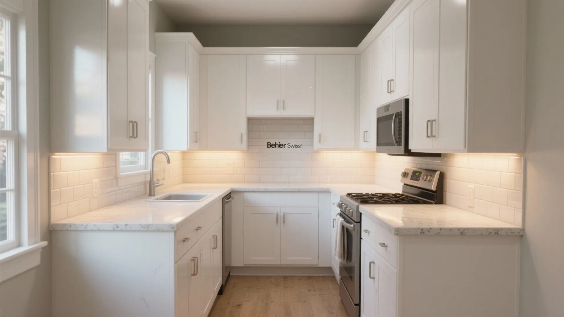 1. Classic White (Behr Swiss Coffee)