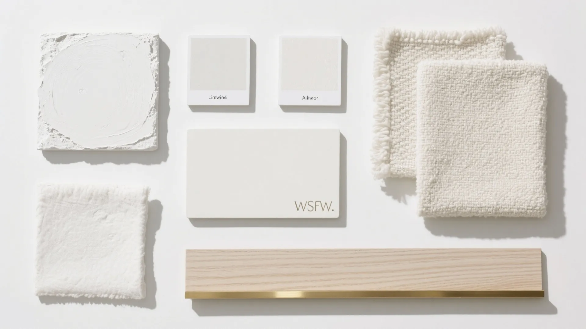 1) Layer whites with texture, not just paint codes