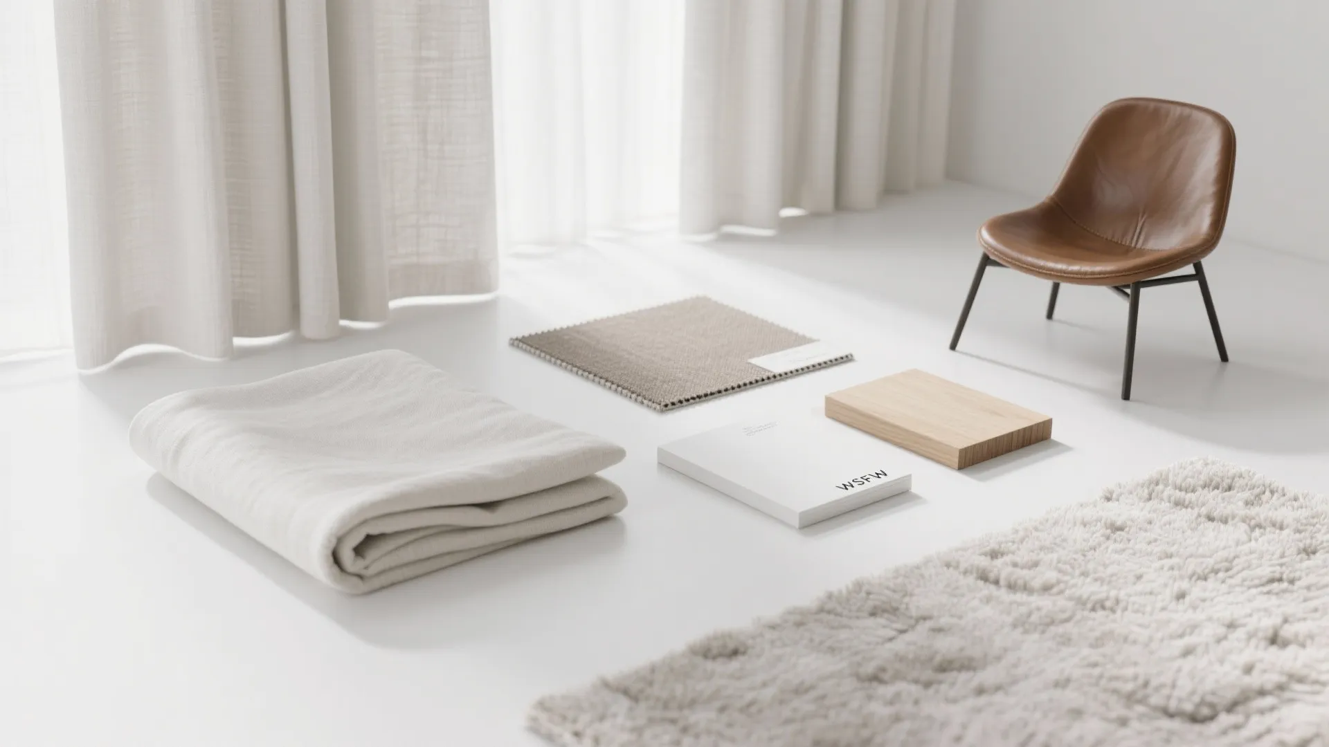 3. White-on-White Layering with Texture