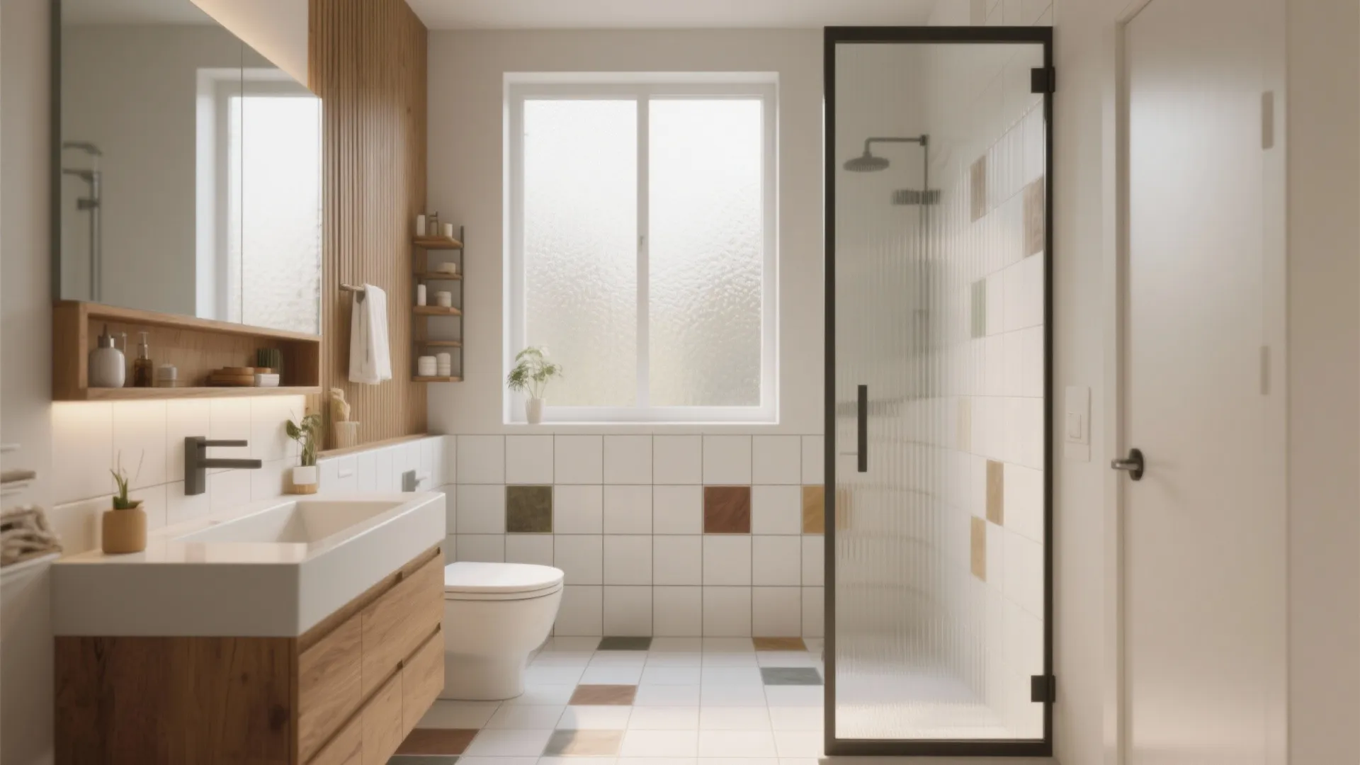 10 Smart Ideas for 4x4 White Tile Bathrooms: Creative ways to style and update classic 4x4 white tiles for a fresh bathroom look