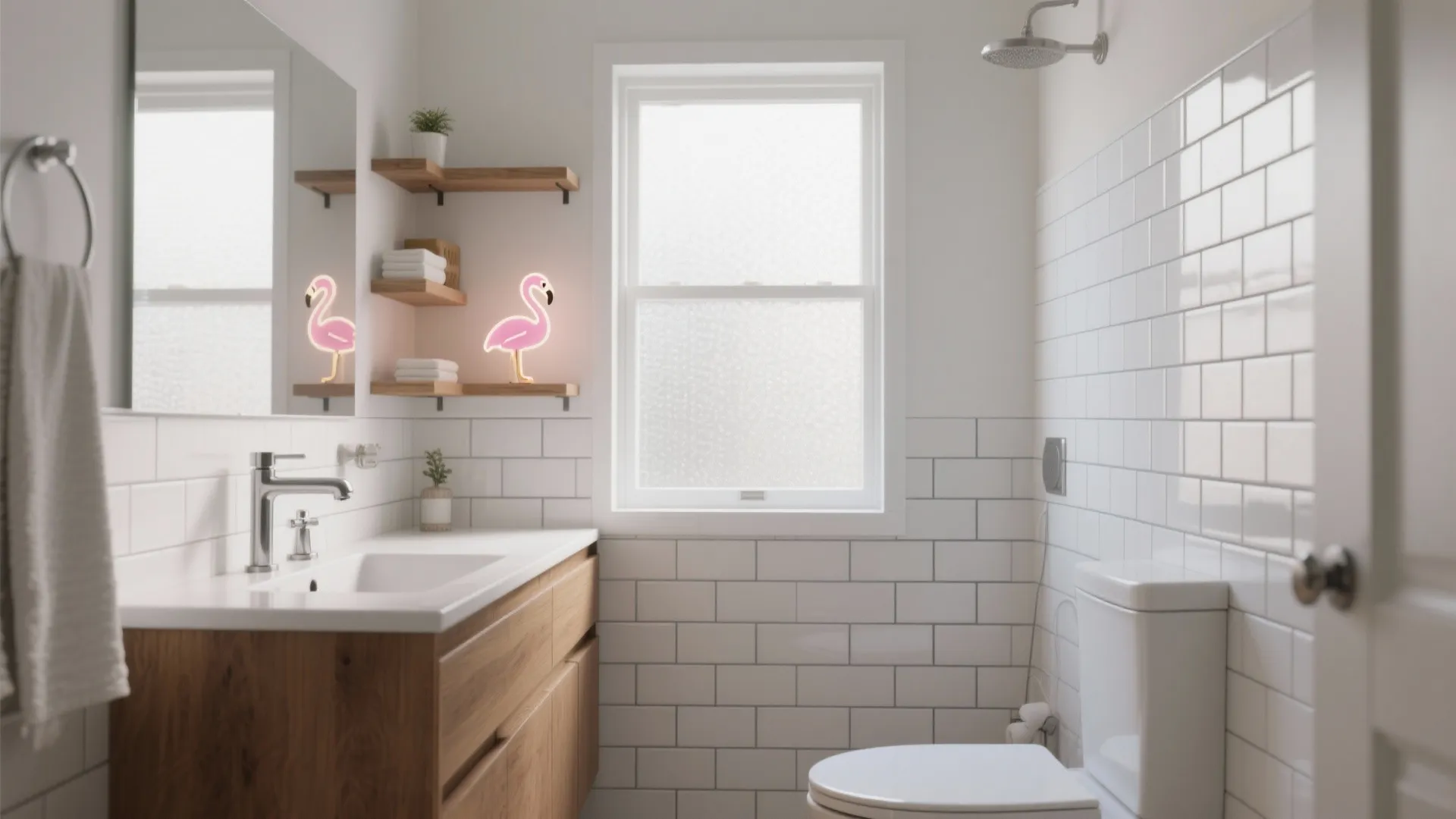 5 White Tile Wall Bathroom Ideas