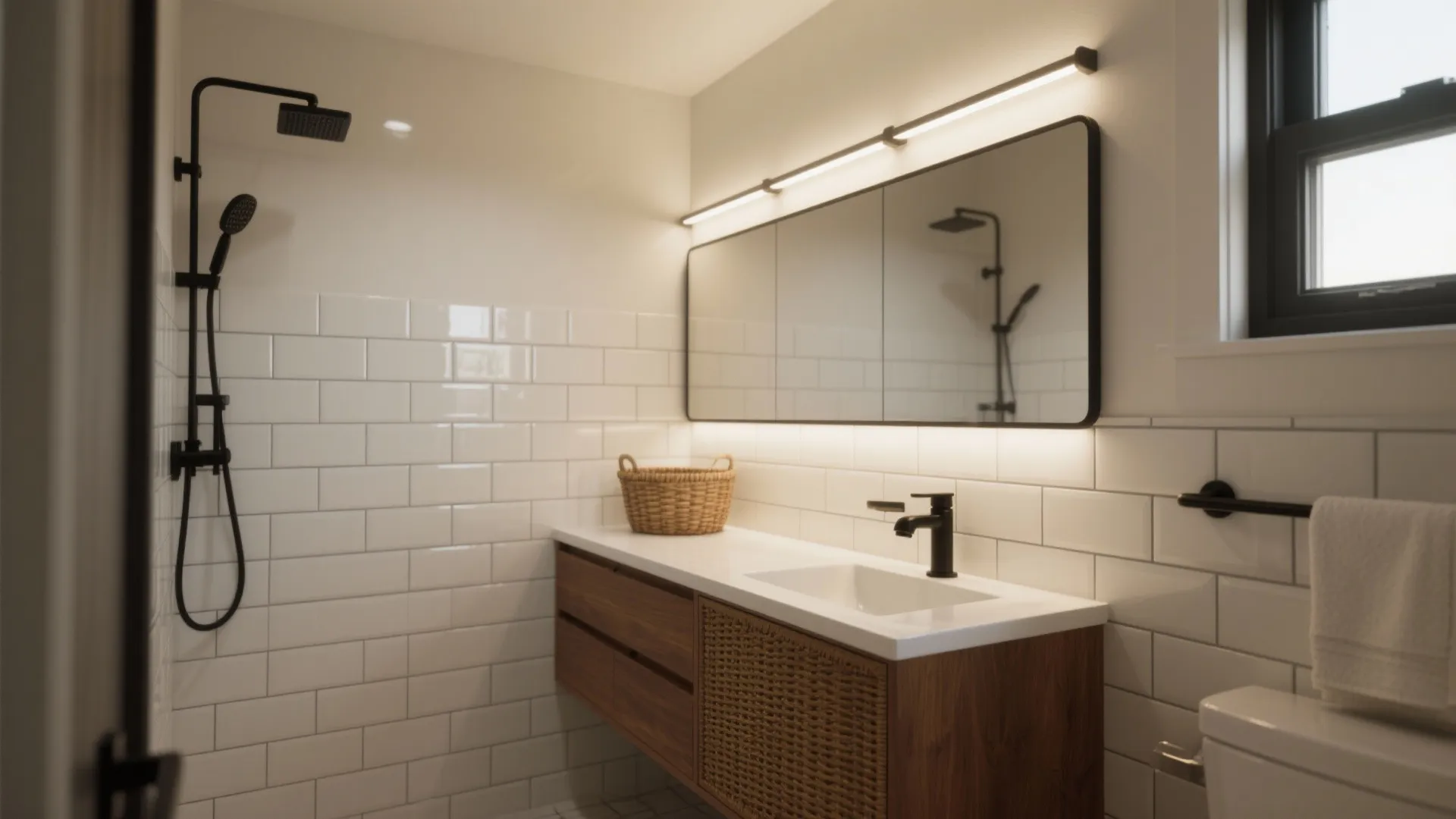 Small Bathroom Ideas: 5 Ways to Style White Tile & Gray Grout