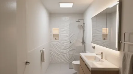 White Textured Bathroom Tiles: 5 Designer-Backed Ideas