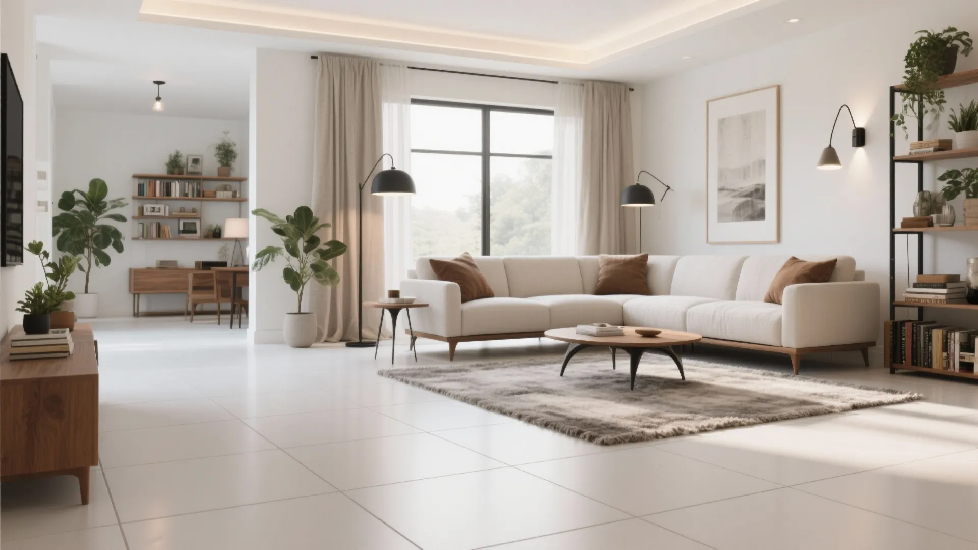 Living Room White Tile Floor Design Ideas for Modern Spaces: Fast-Track Guide to Styling Your Living Room with White Tile Floors