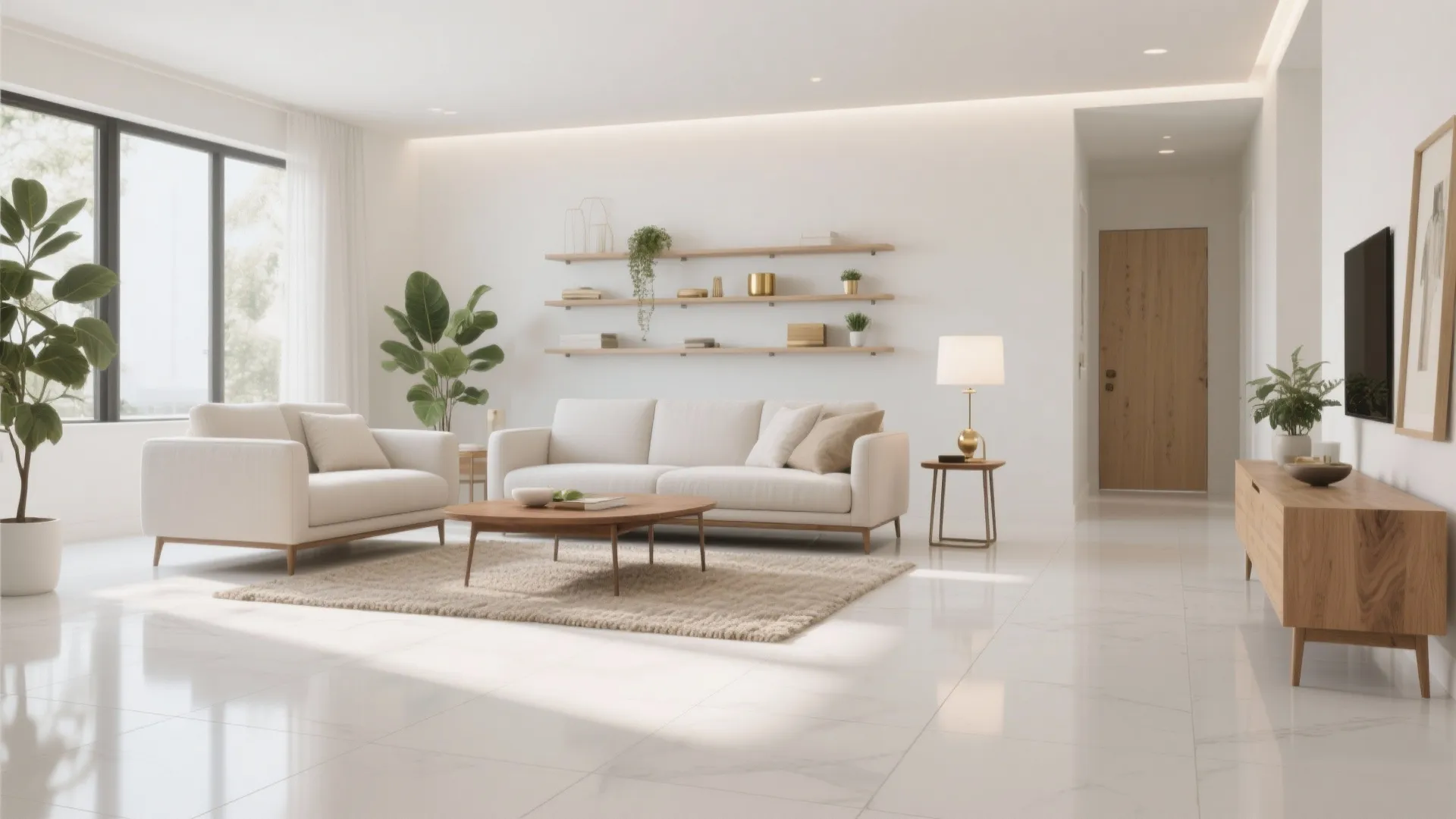 Living Room White Tile Floor Design Ideas That Wow: 1 Minute to Transform Your Space with Brilliant White Tile Floors