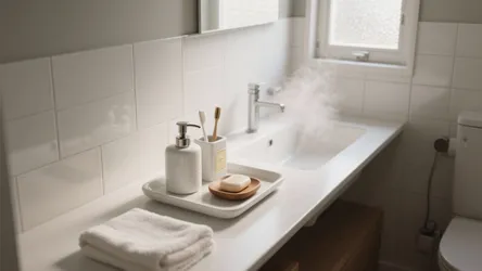 5 Creative Ideas for a Small White Bathroom Tray