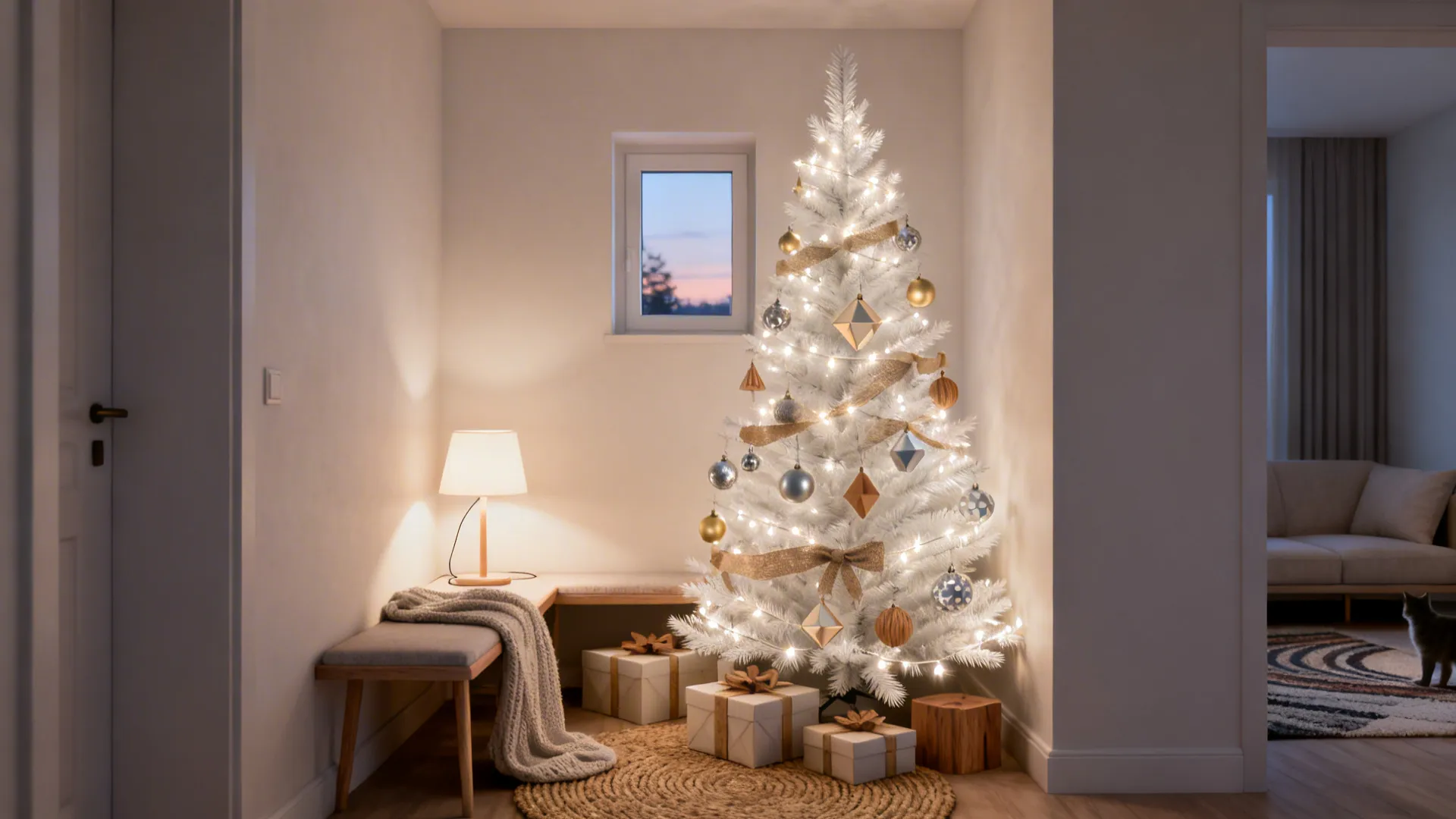 5 Ideas for a White Christmas Tree in Living Room