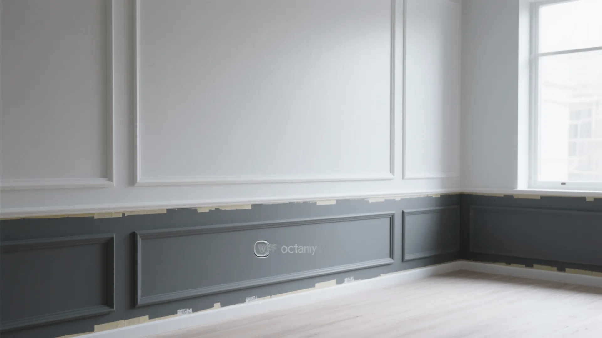 2. Use contrast with crisp white trim and a darker base