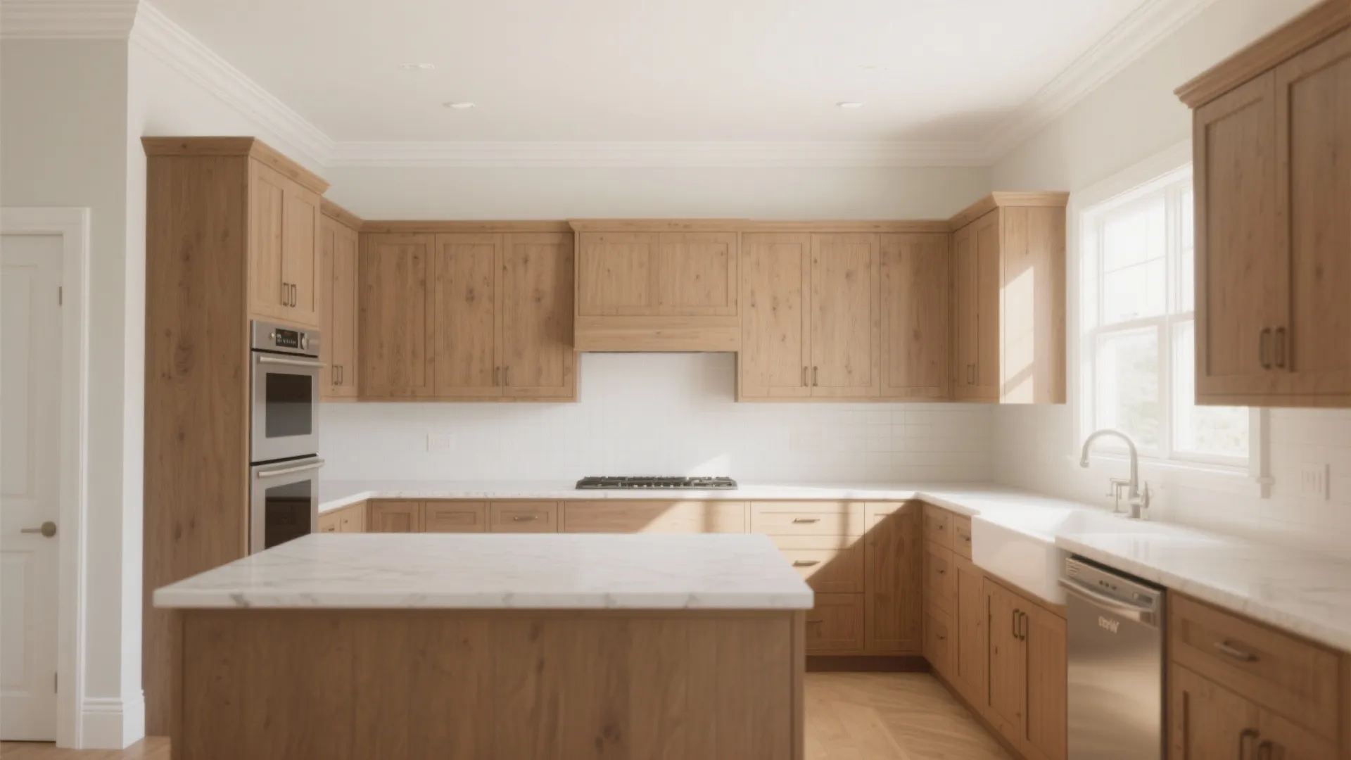 3. Pair wall white with trim and ceiling colors