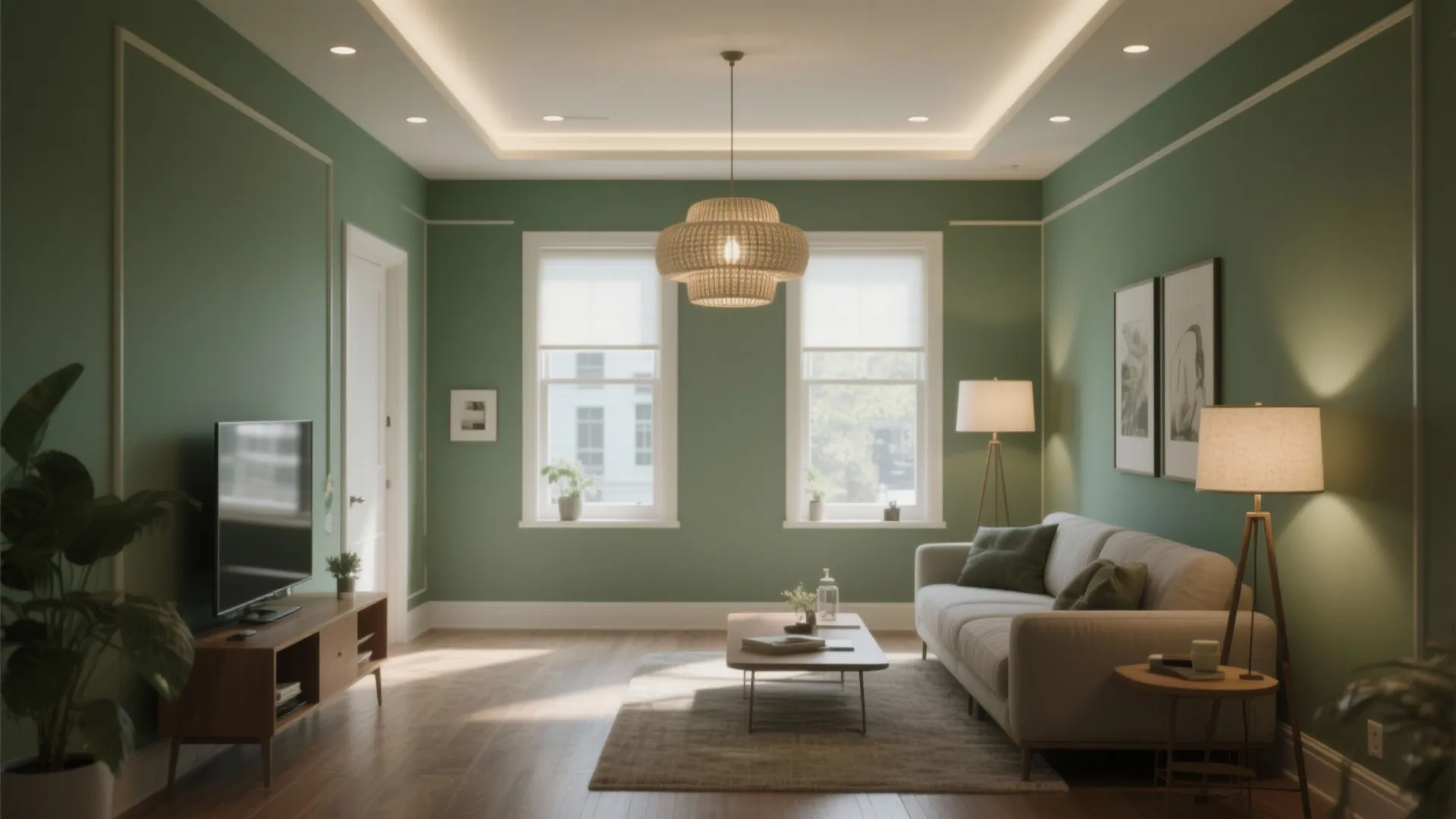 4. Brighten with Crisp White Trim and Strategic Lighting