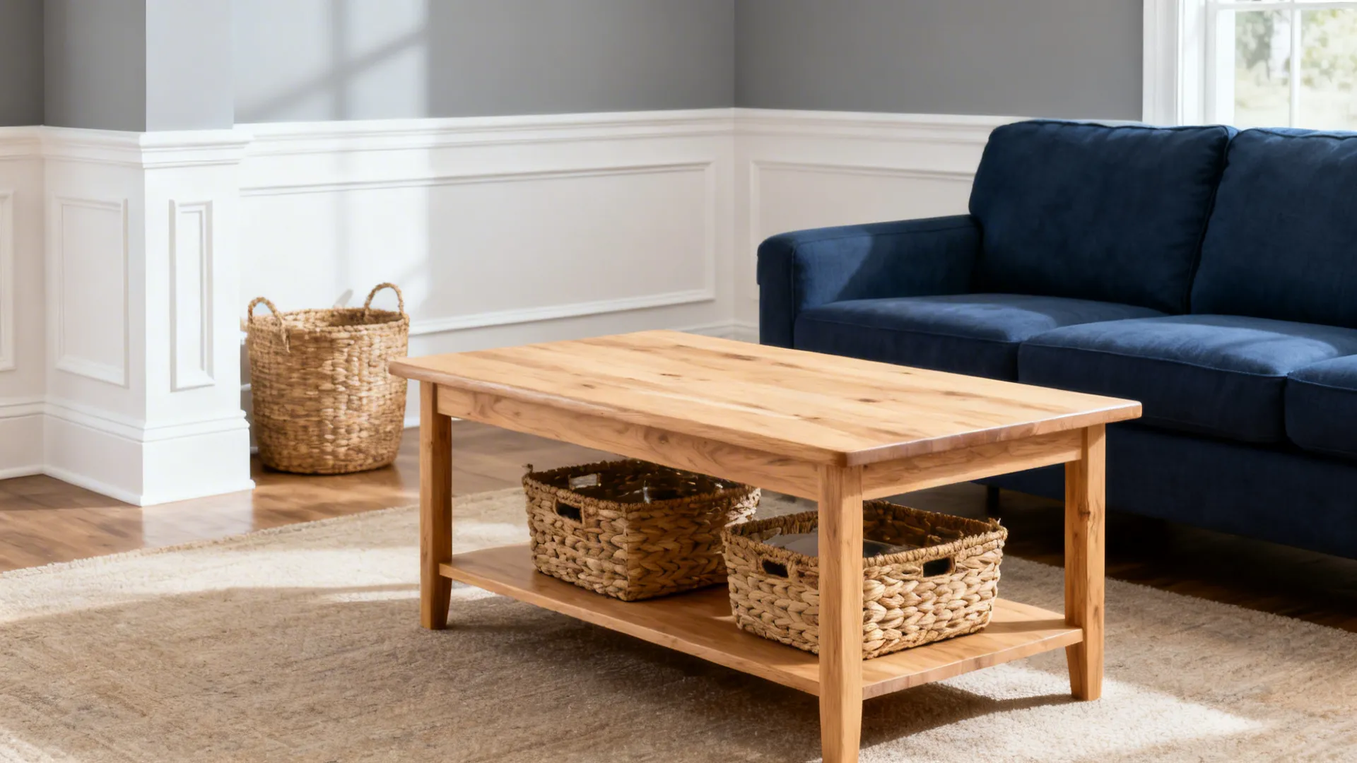 5. Bright Accents: White Trim and Natural Wood