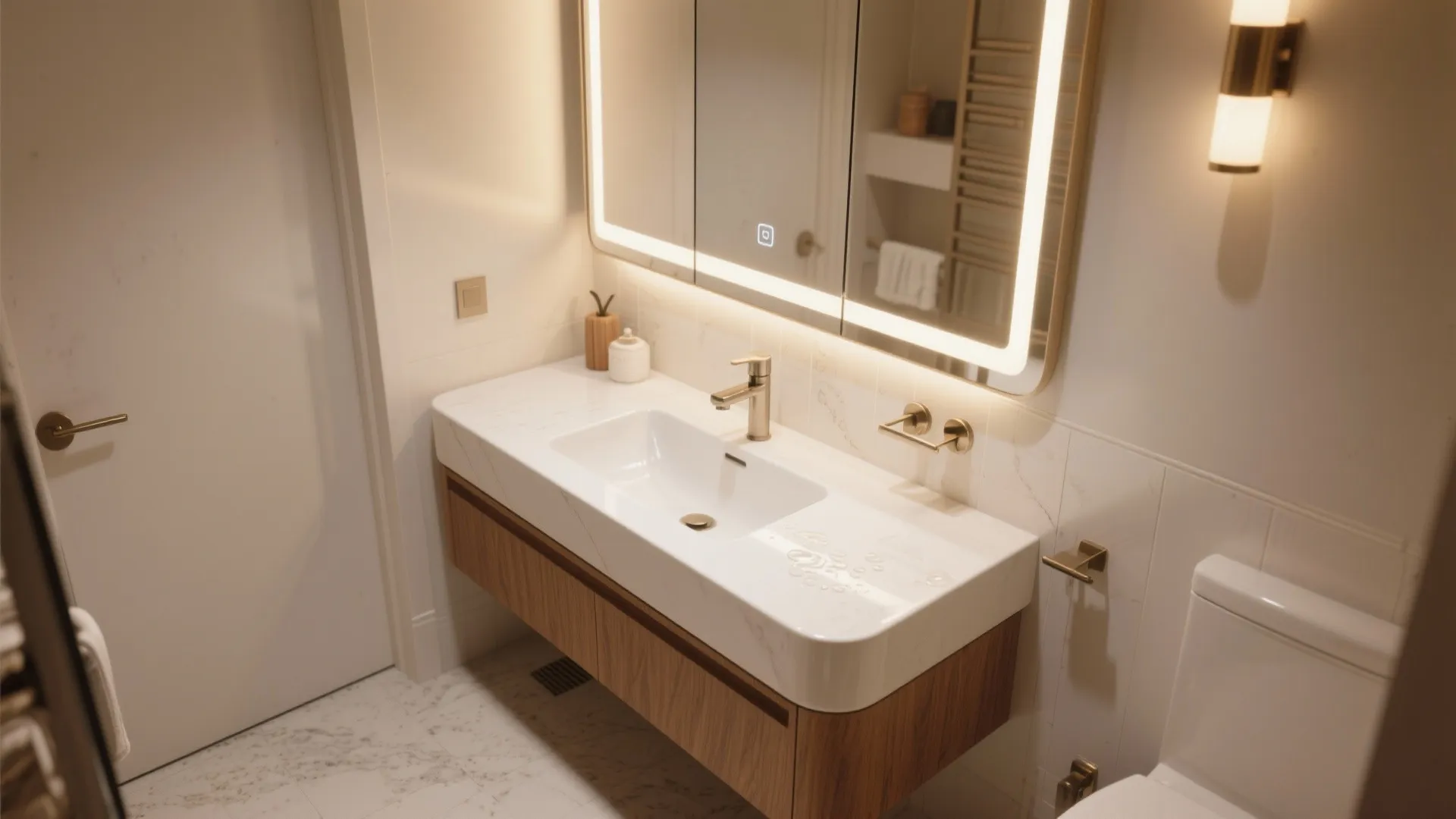 5 White Contemporary Bathroom Vanity Ideas: Fresh, space-smart white vanity inspirations from a 10-year designer's playbook