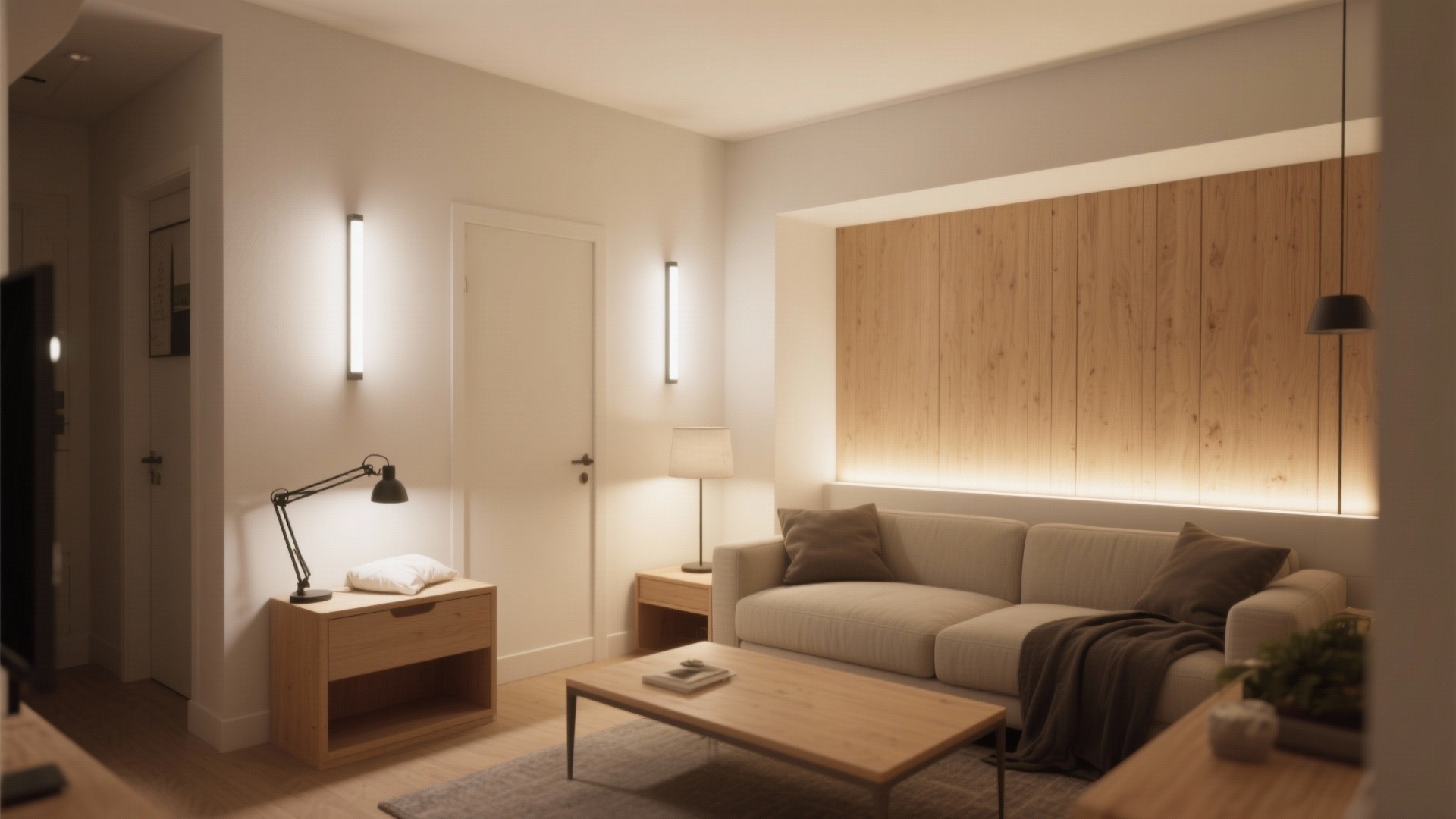 Picture of White Wall Lights: 5 Small-Space Ideas
