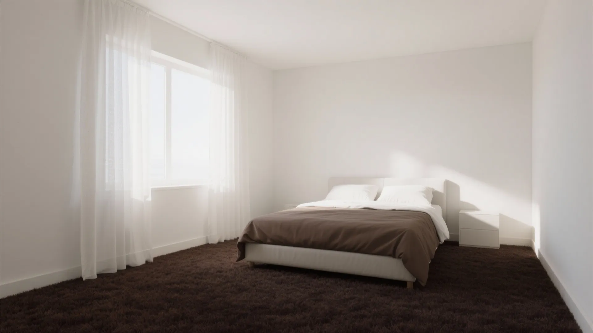 1. Contrast with Crisp White Walls