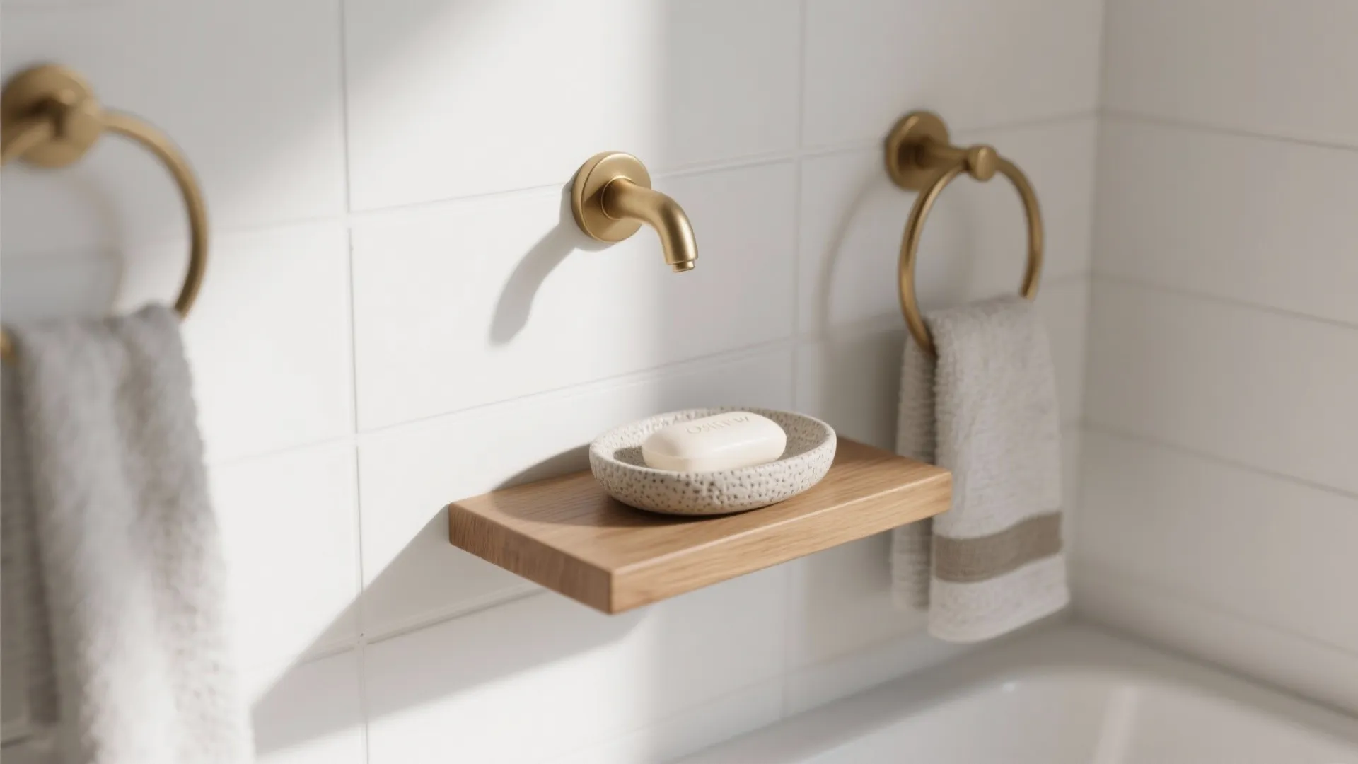 1. Crisp White with Warm Accents