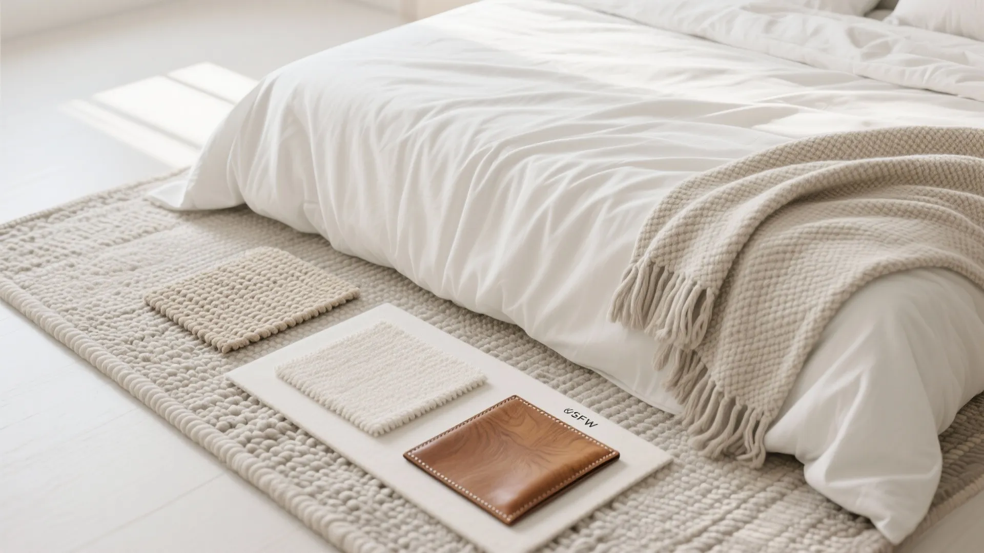 5. All-White Wash with Layered Textiles