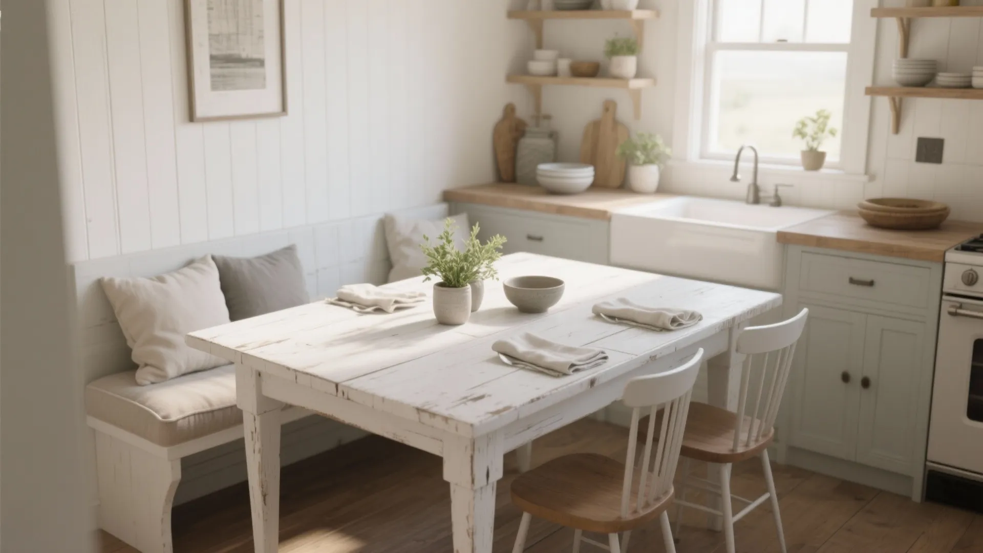 5 White-Washed Kitchen Table Ideas: Small tweaks, big charm: five white-washed kitchen table inspirations for cozy homes