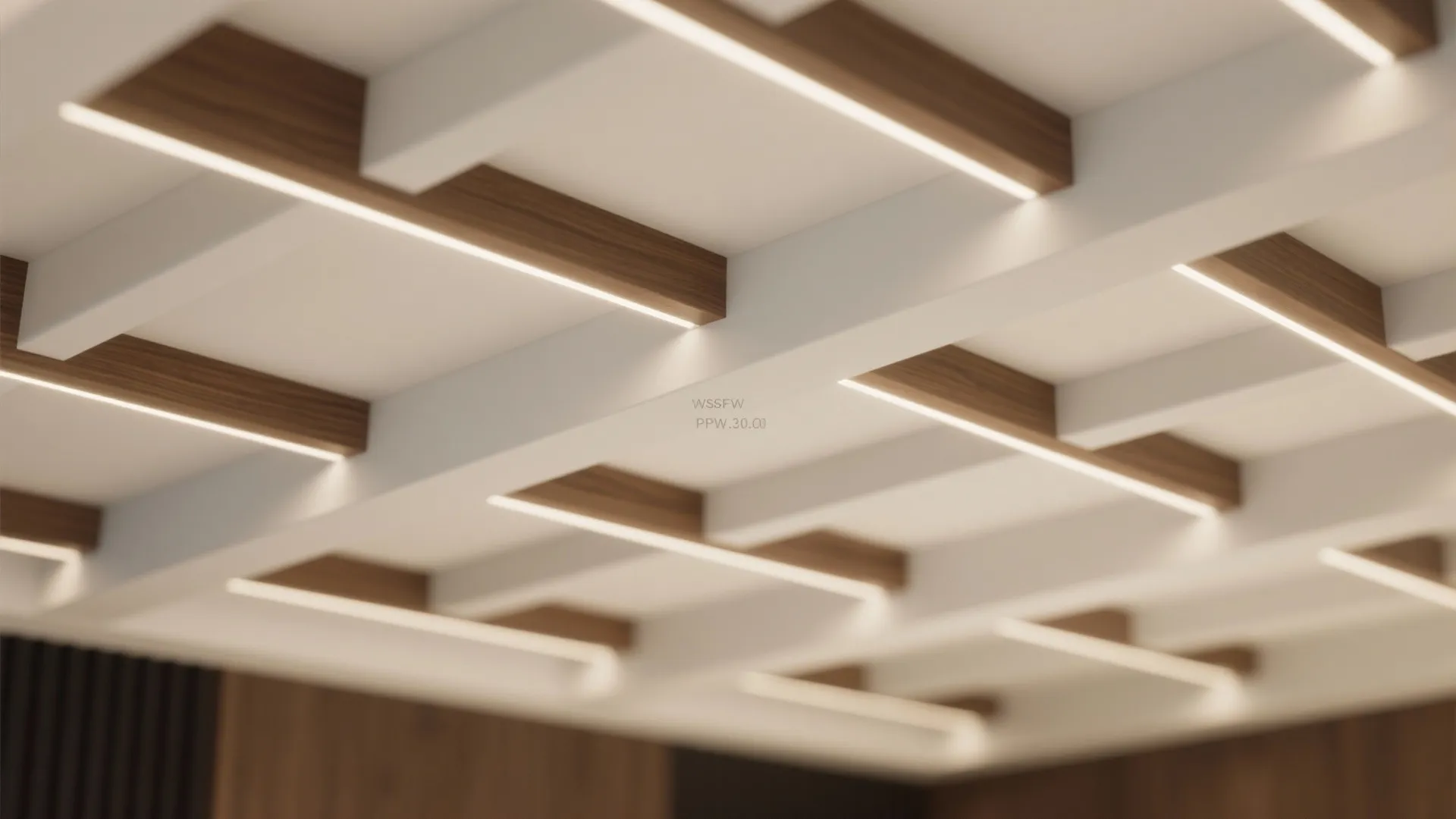 White + Wood Veneer Coffers