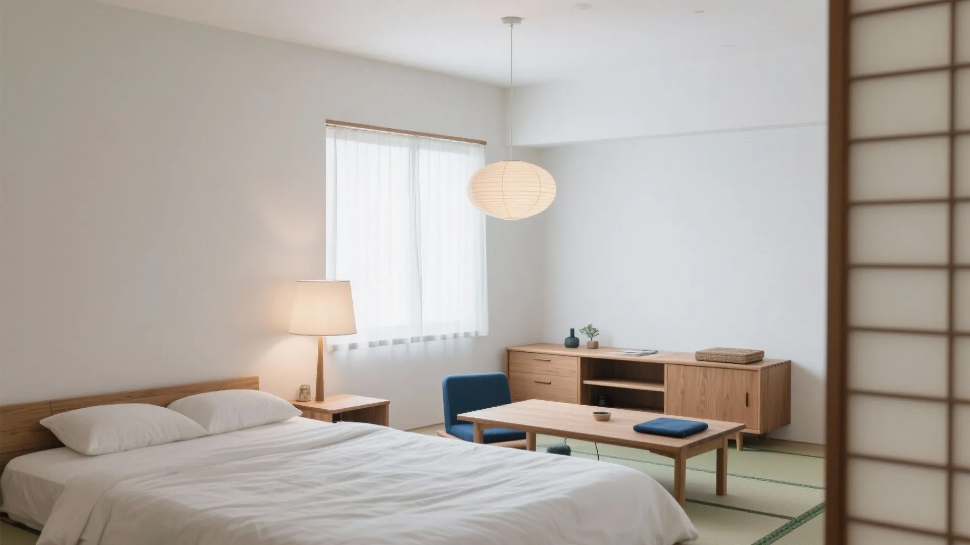 Tips 6: 色は“白・木目・差し色1”の三段構成で迷わない（日式風格）