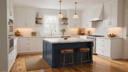 5 Kitchen Ideas for Wood Floors & White Cabinets