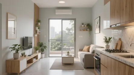 5 design ideas for a 1 BHK flat in Bangalore Whitefield