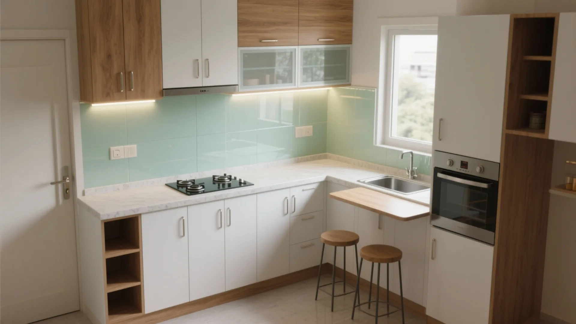 1 BHK Flat Whitefield Bangalore: 5 Smart Kitchen Ideas: Real designer tips for tiny Bangalore kitchens—storage, light, layout, warmth, and tech that make a 1 BHK feel bigger