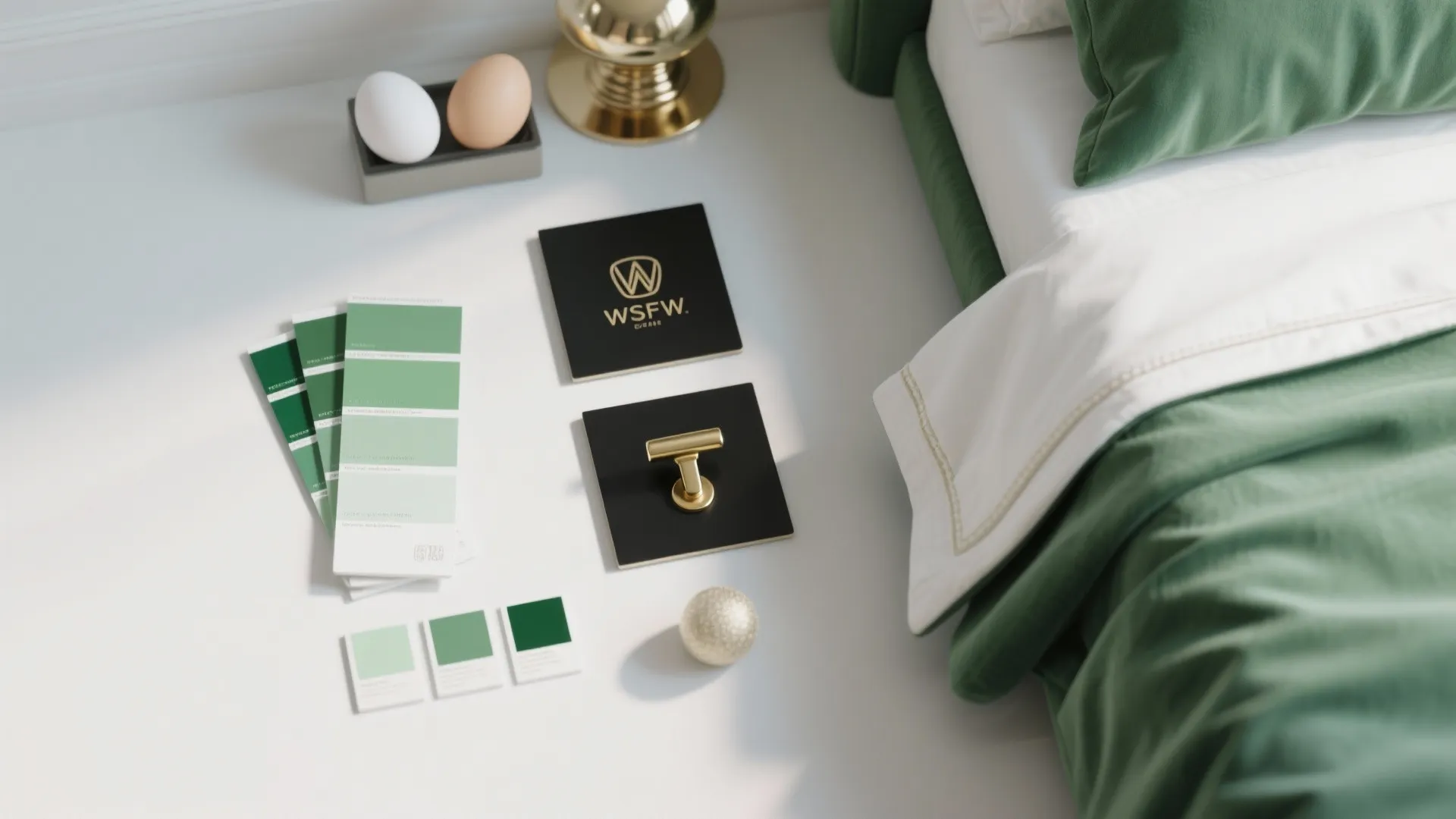 3. Add contrast with crisp whites and metals