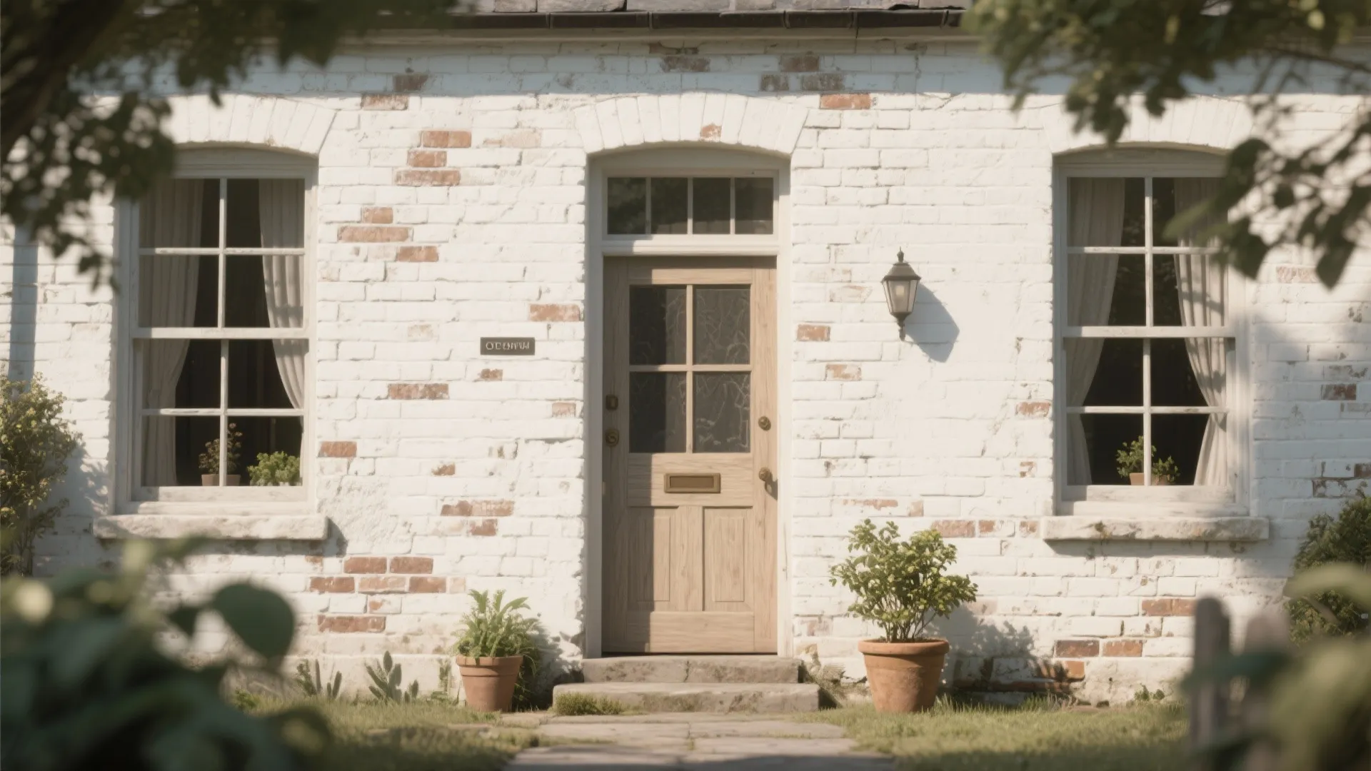 1. Classic Whitewash for Timeless Charm