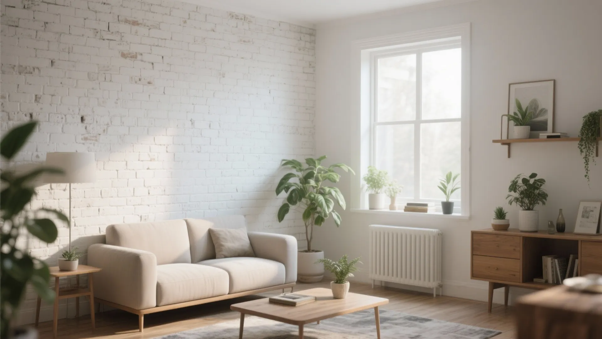 1. Classic whitewash for instant light