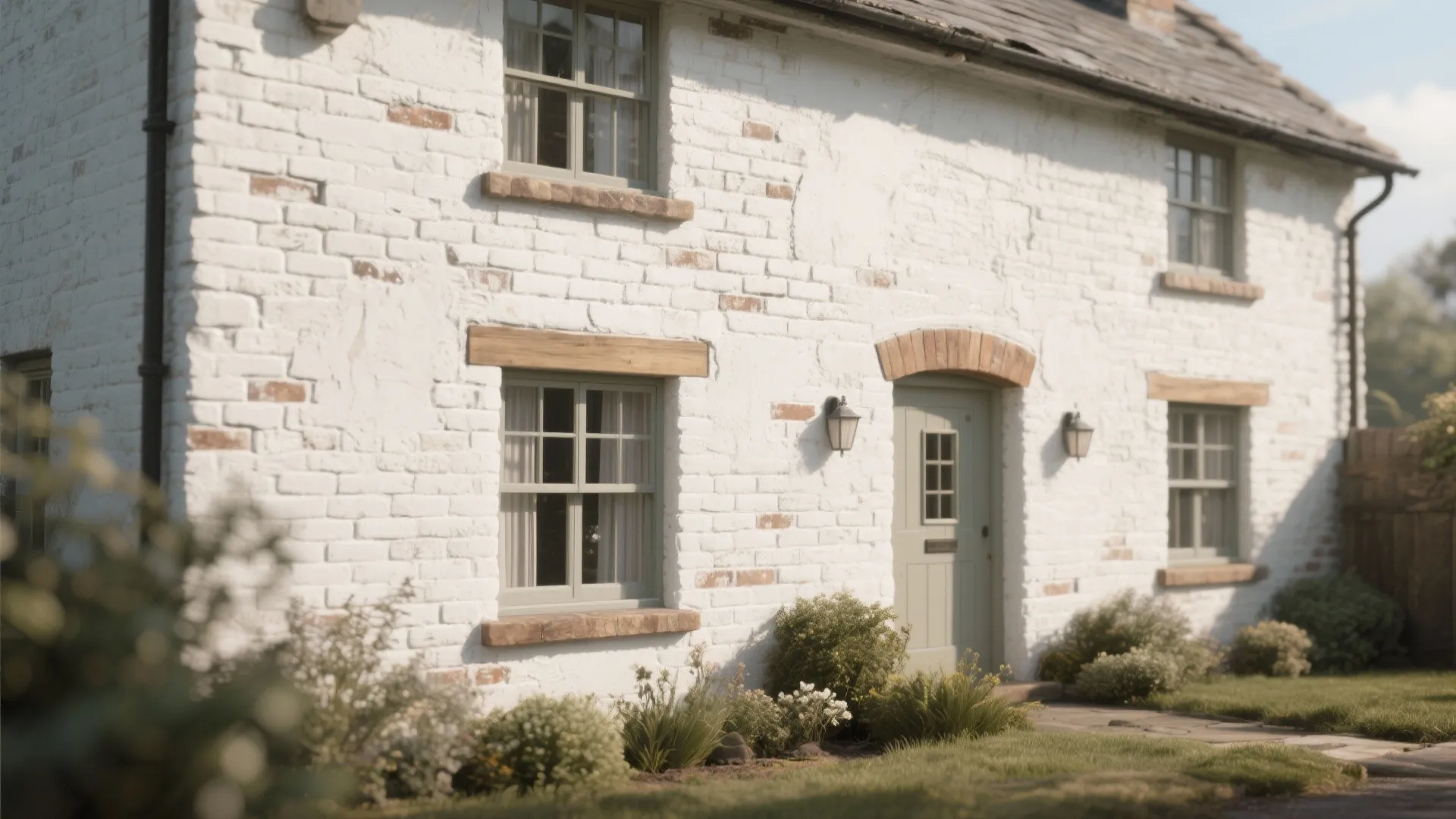 1. Full whitewash for a modern-cottage feel