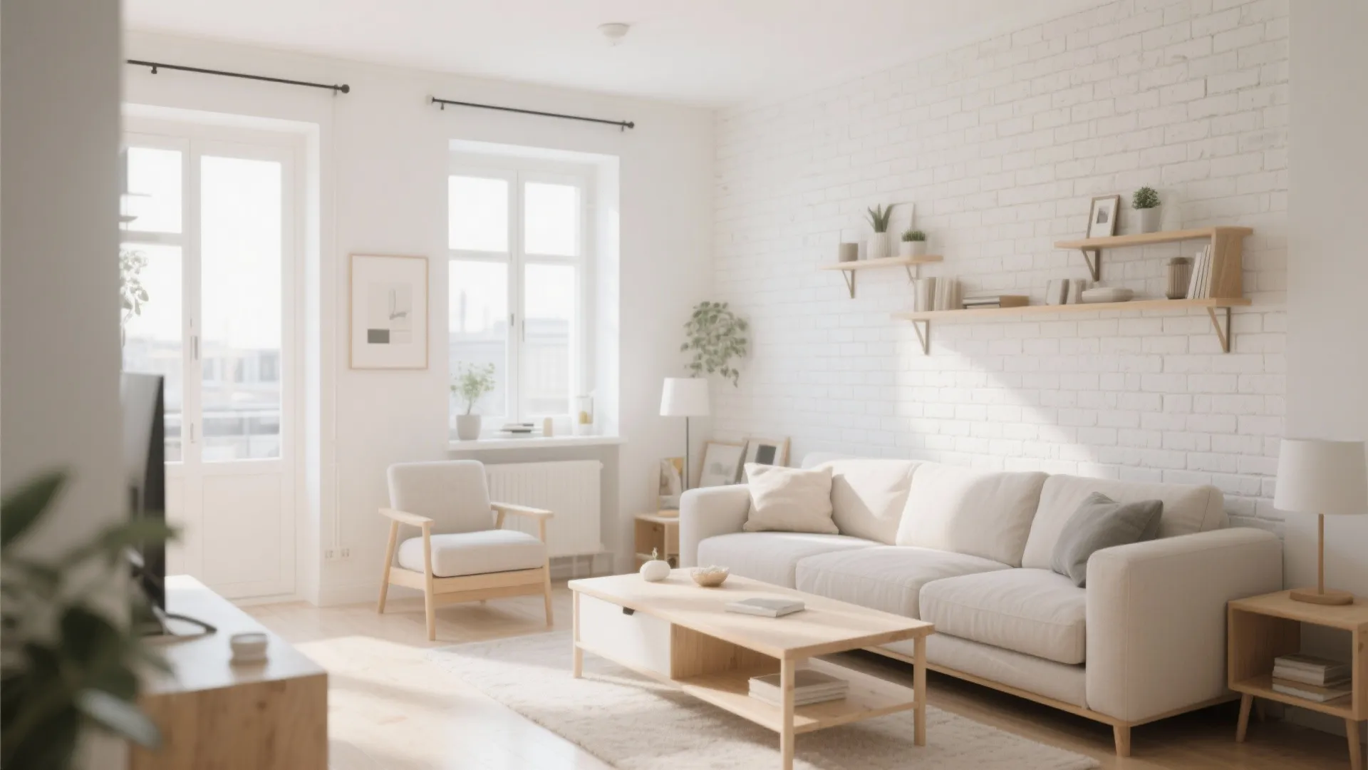 Whitewashed Brick for a Fresh Vibe