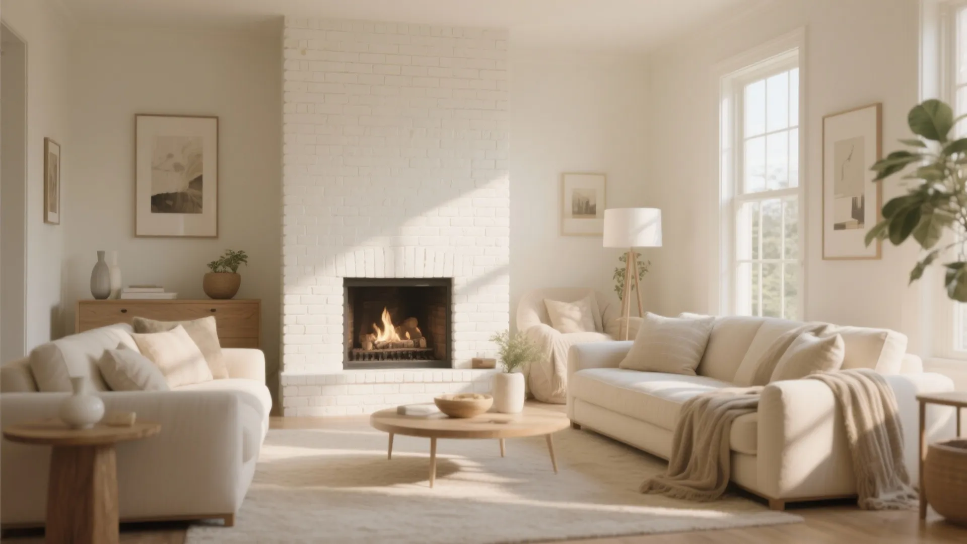 1. Whitewashed Brick for a Soft Look