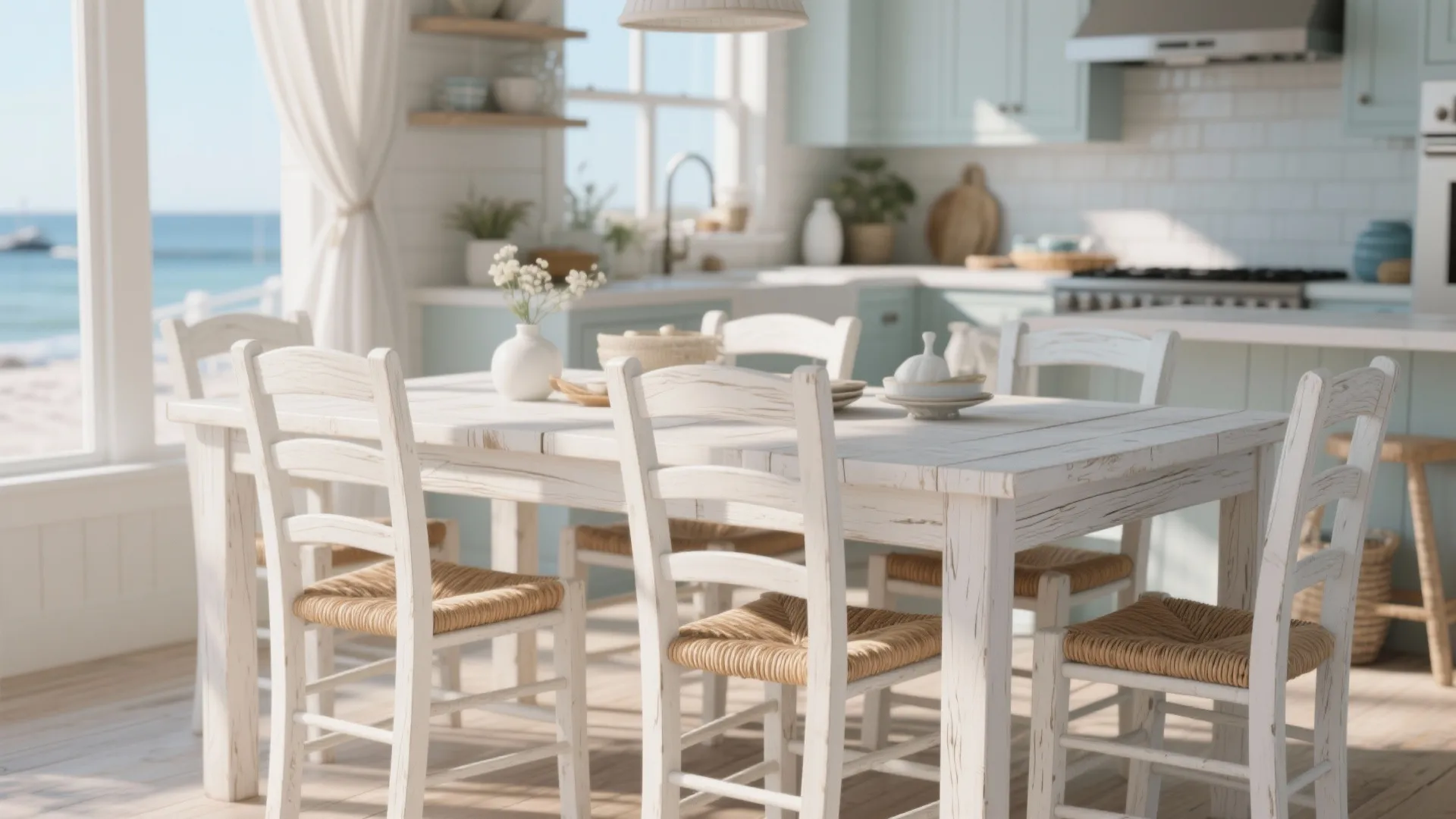 10. Whitewashed Coastal Style
